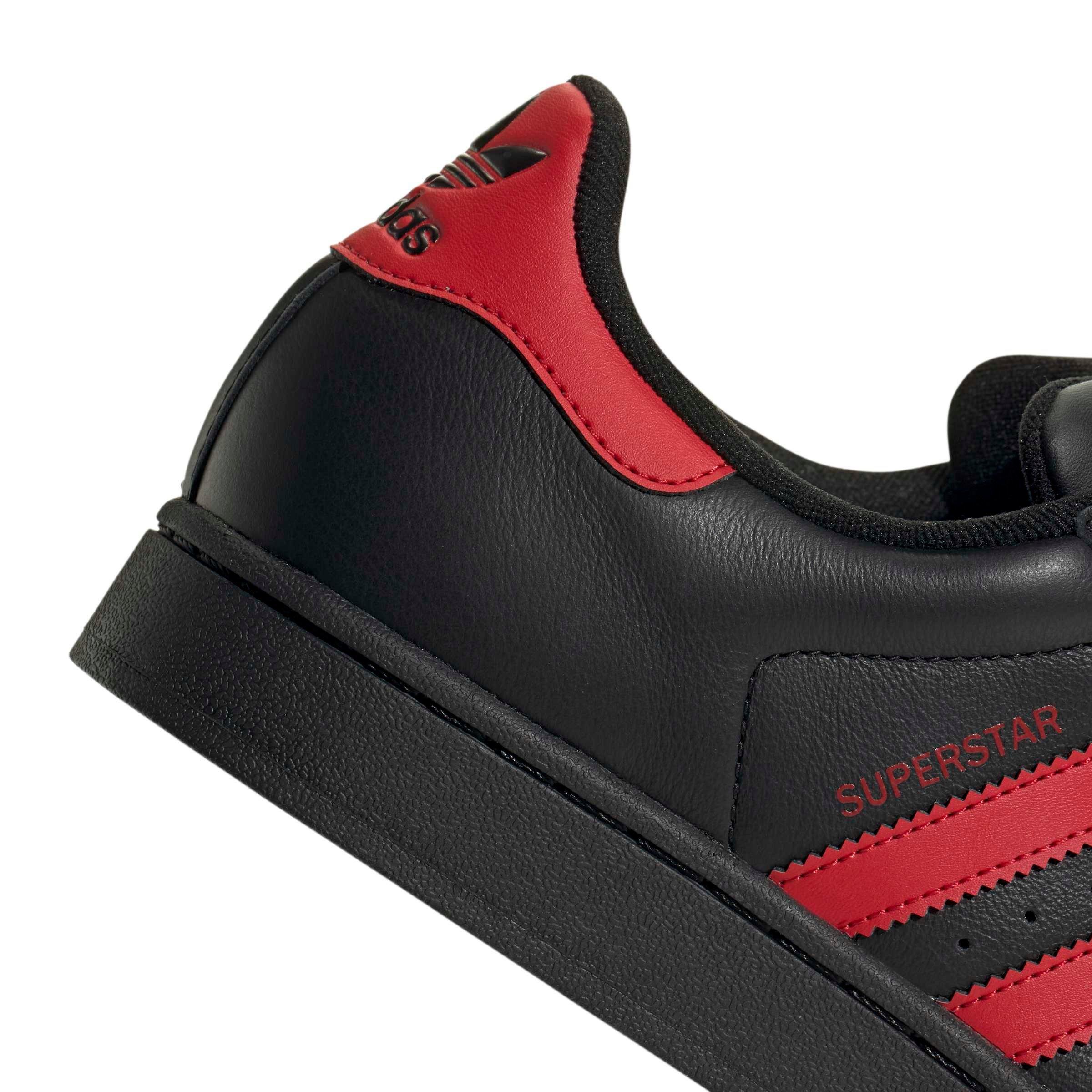 adidas Originals Superstar II "Core Black/Better Scarlet/Core Black" Men's Shoe - BLACK/SCARLET/BLACK Thumbnail View 8