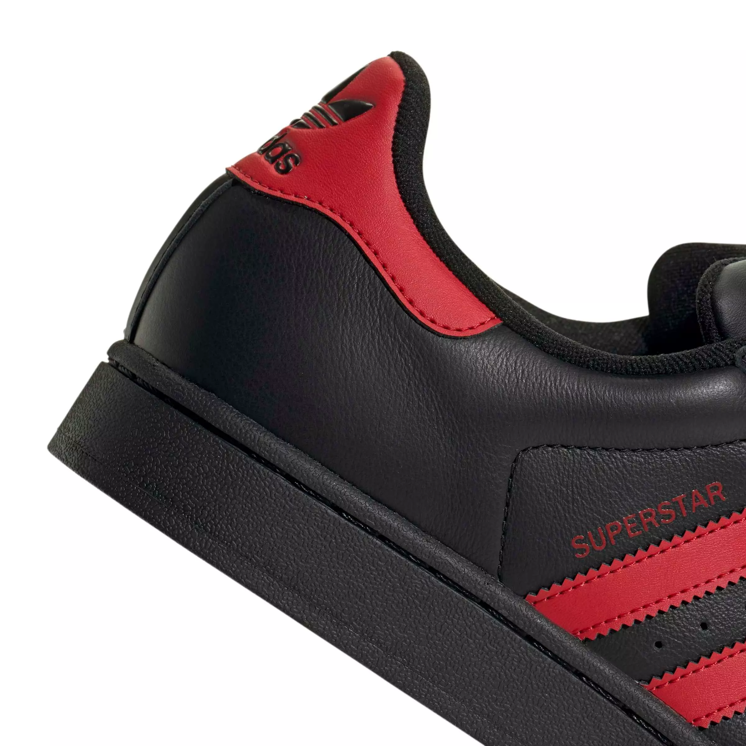 adidas Originals Superstar II "Core Black/Better Scarlet/Core Black" Men's Shoe - BLACK/SCARLET/BLACK