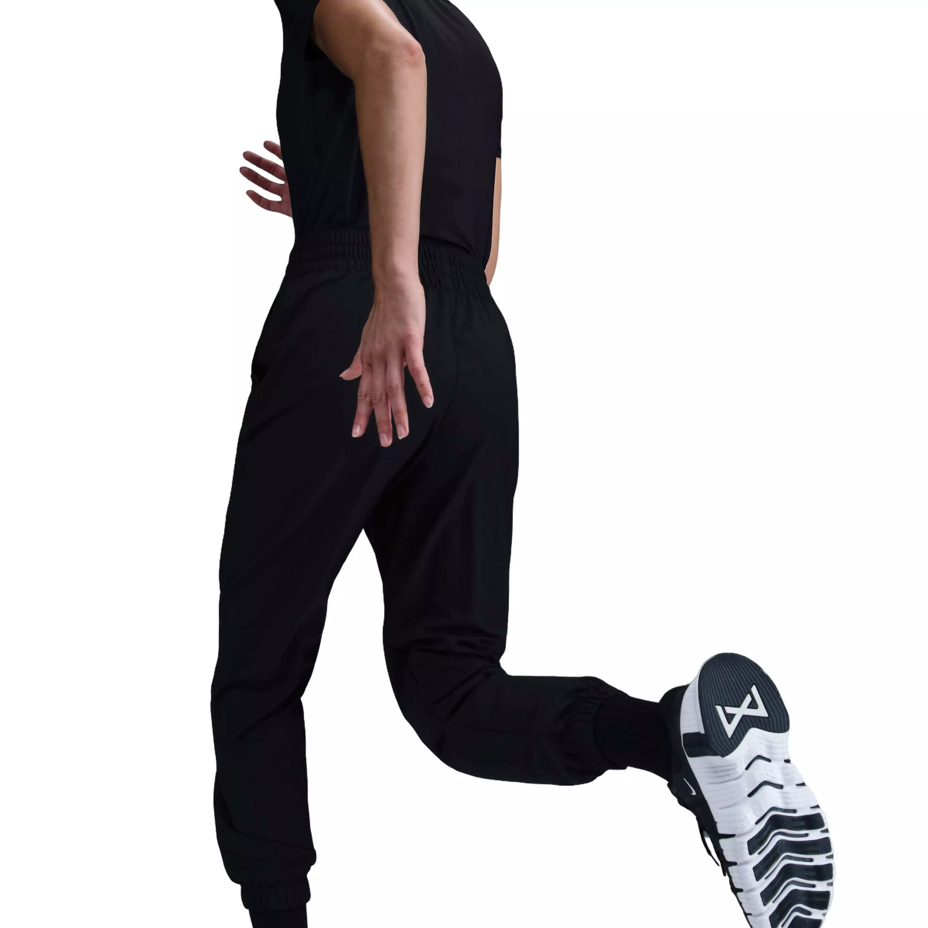 Nike Women's One Dri-FIT High-Waisted 7/8 Joggers-Black - BLACK