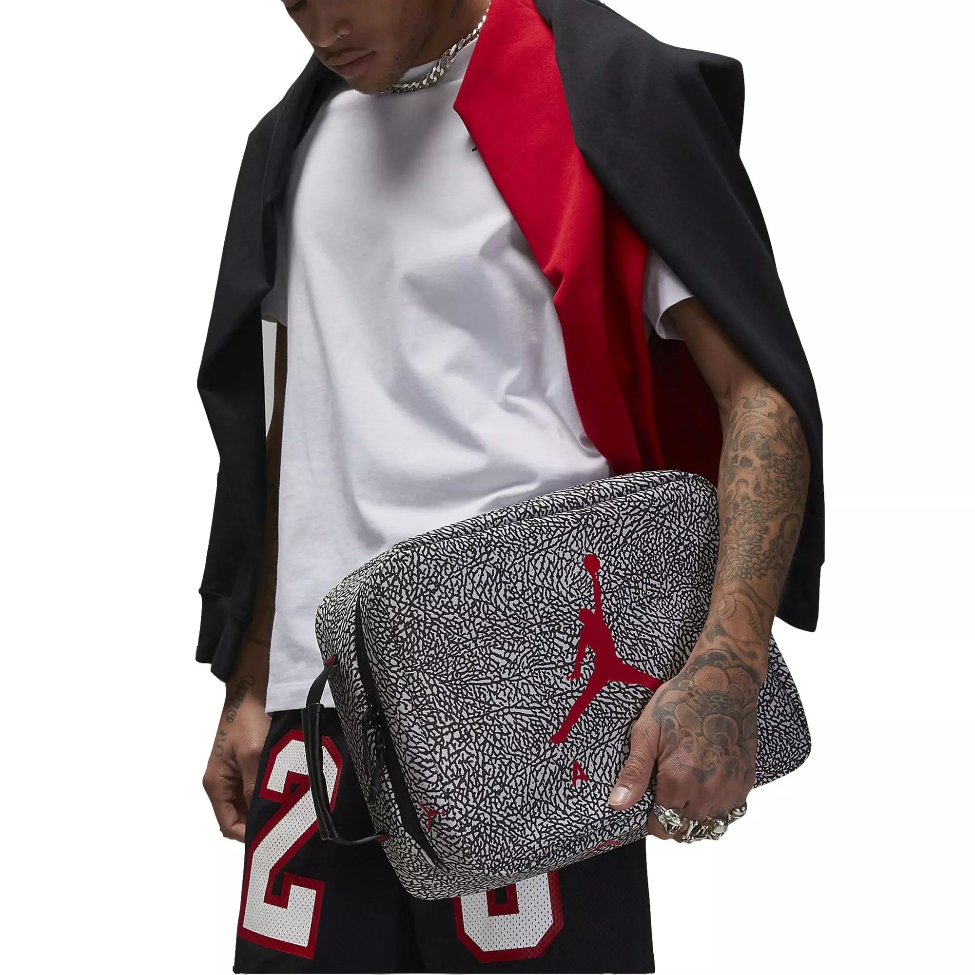 Jordan The Shoe Box Bag - 'Elephant Print' - BLACK/WHITE