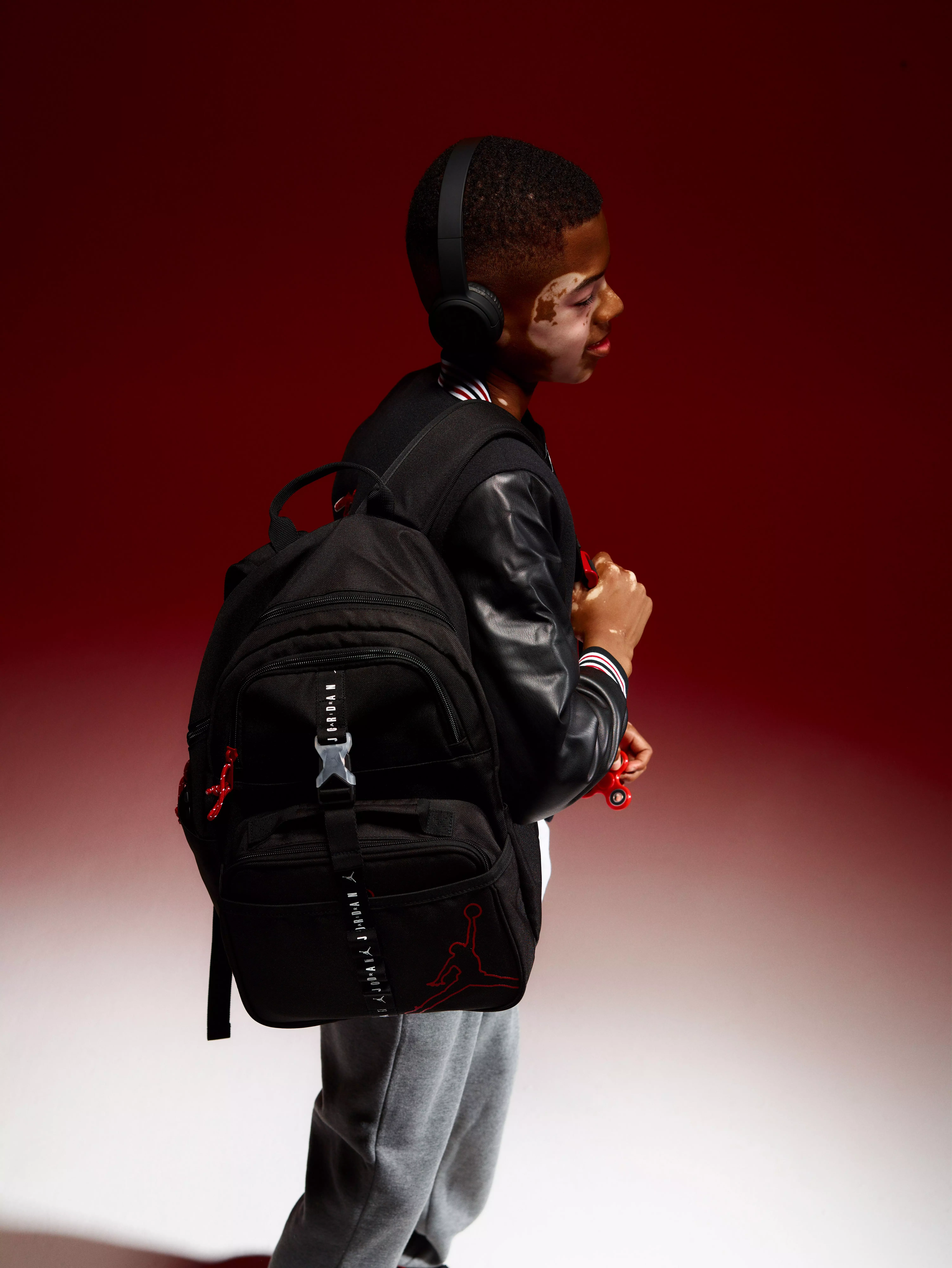 Jordan Air Lunch Box & Backpack Combo - Black - BLACK