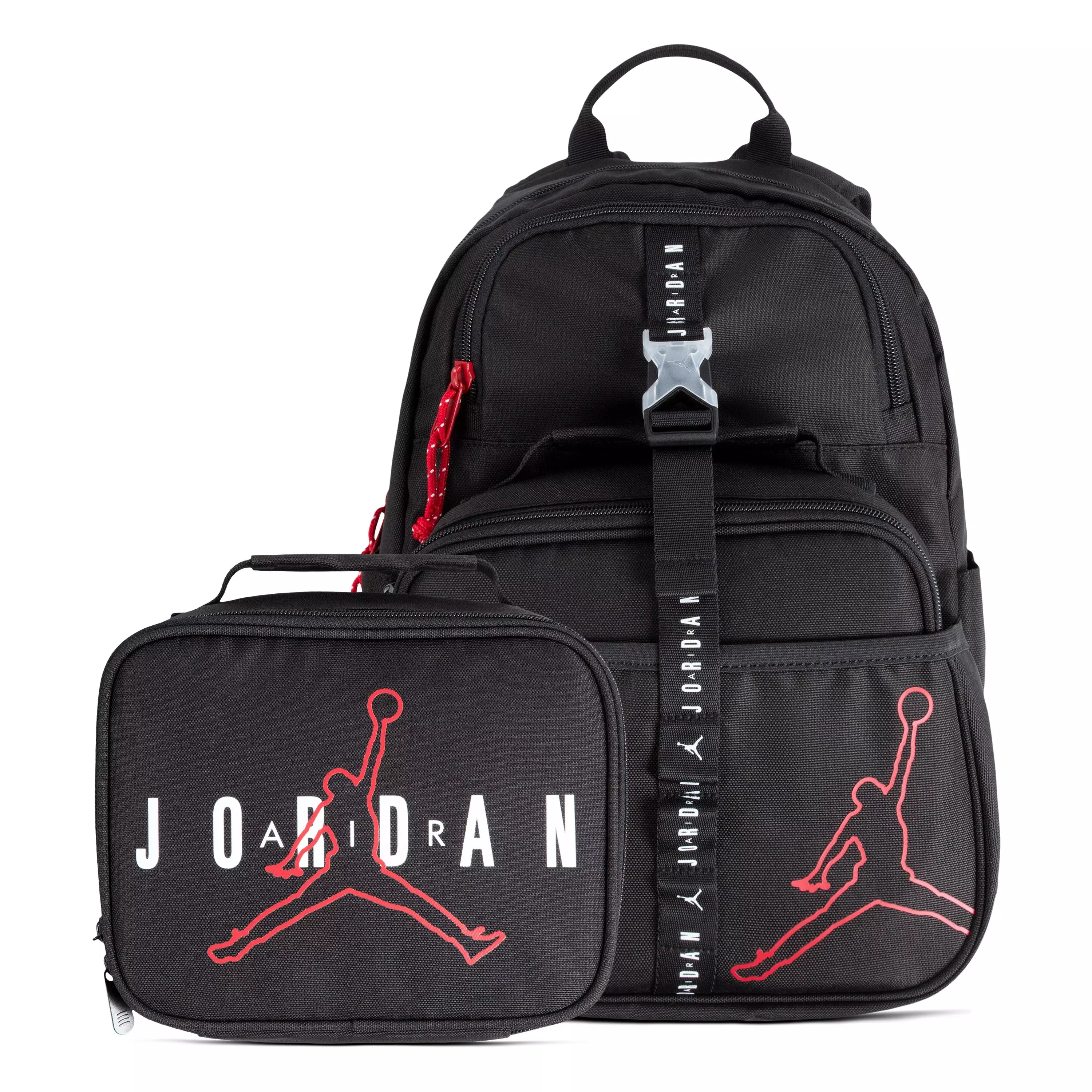 Jordan Air Lunch Box & Backpack Combo - Black - BLACK