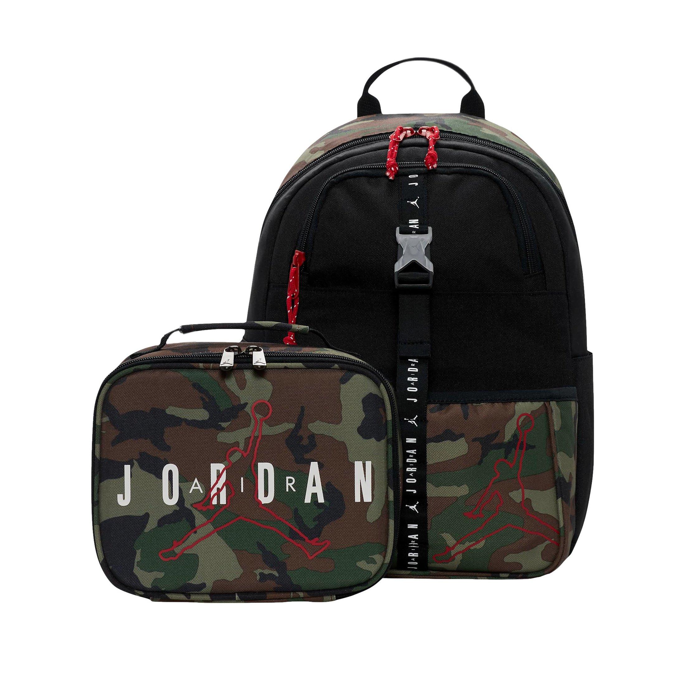 Jordan Air Lunch Bag & Backpack - Black/Camo - BLACK/CAMO