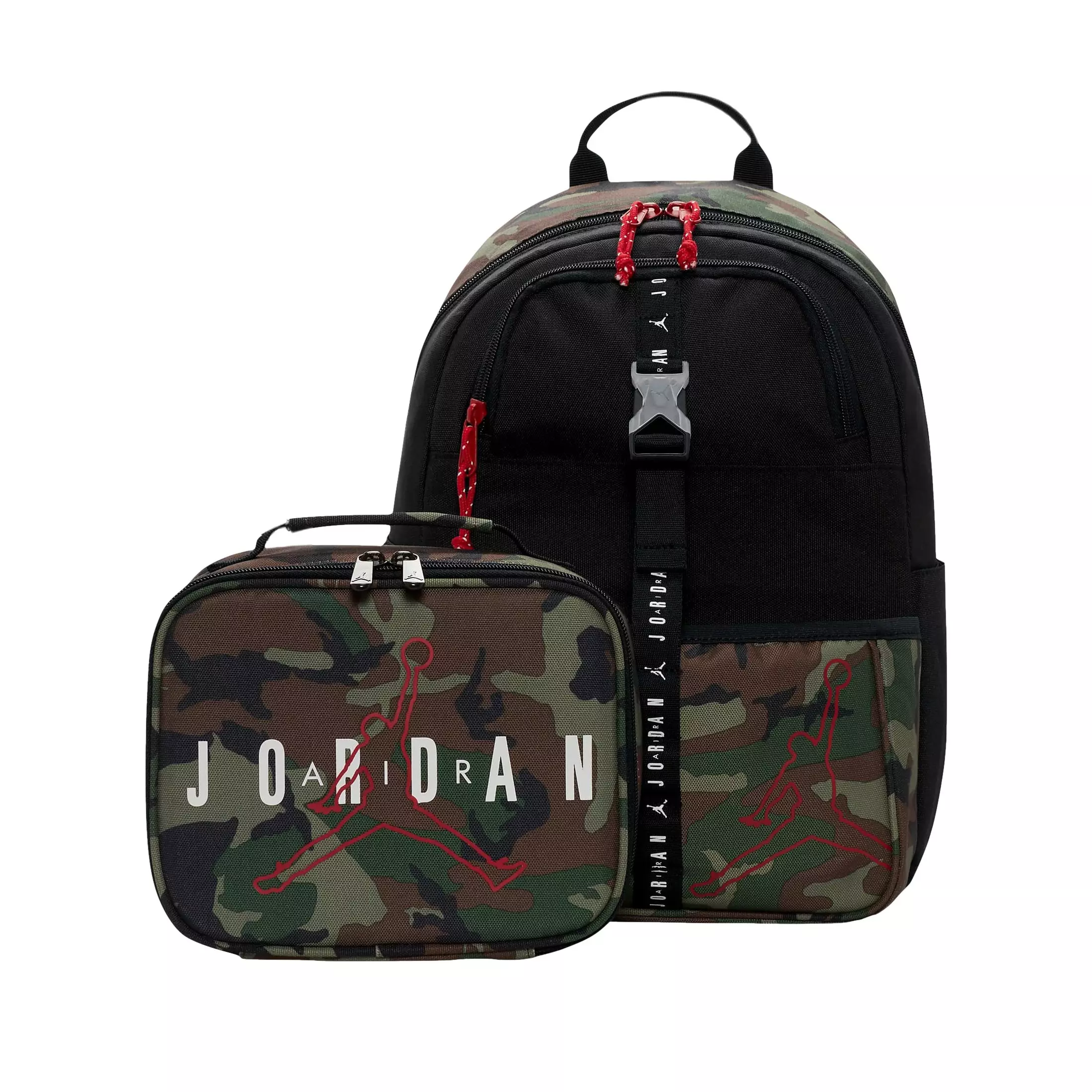 Jordan Air Lunch Bag & Backpack - Black/Camo - BLACK/CAMO