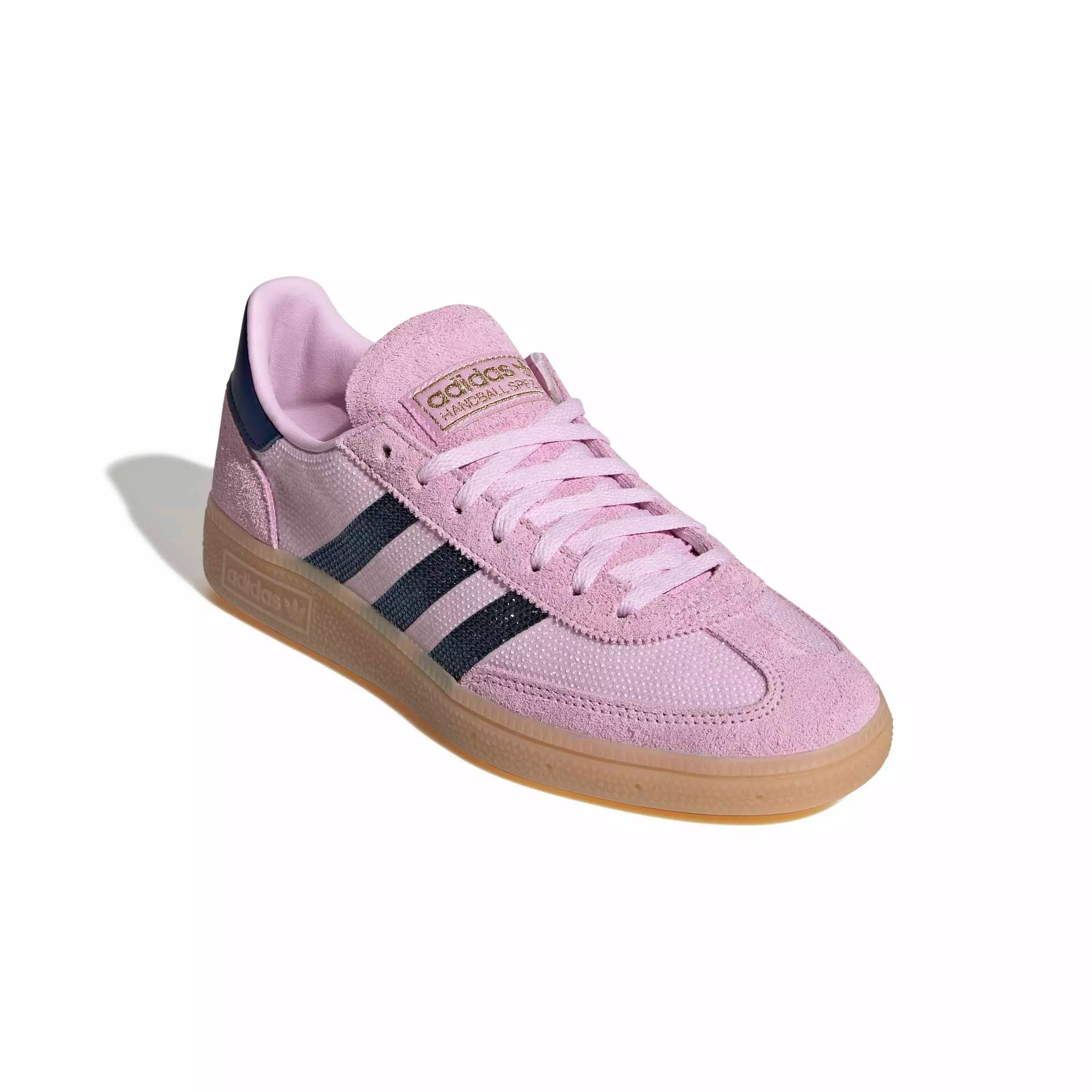adidas Originals Handball Spezial "Orchid Fusion/Dark Blue/Gold Metallic" Women's Shoe - ORCHID/DK BLUE/GOLD