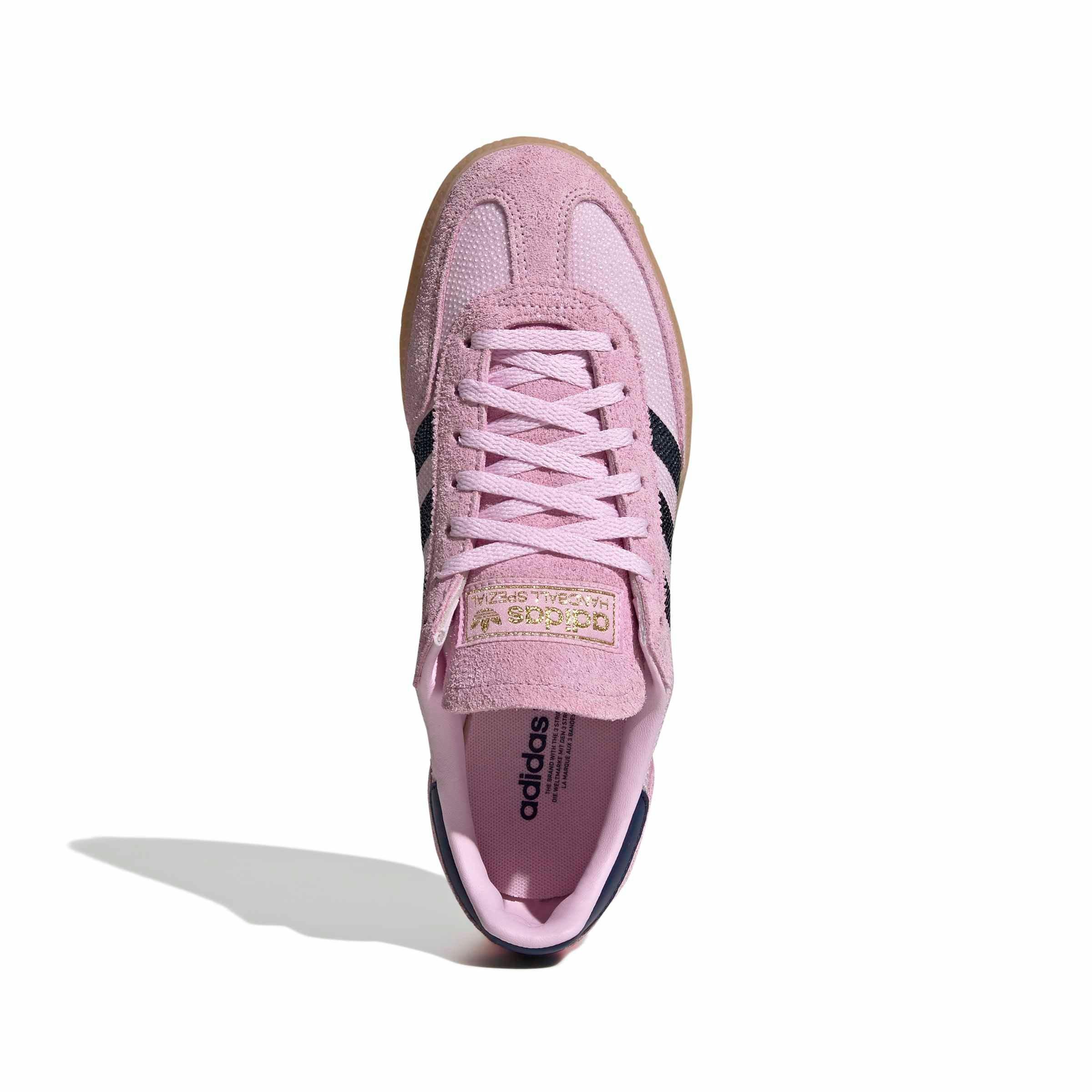 adidas Originals Handball Spezial "Orchid Fusion/Dark Blue/Gold Metallic" Women's Shoe - ORCHID/DK BLUE/GOLD