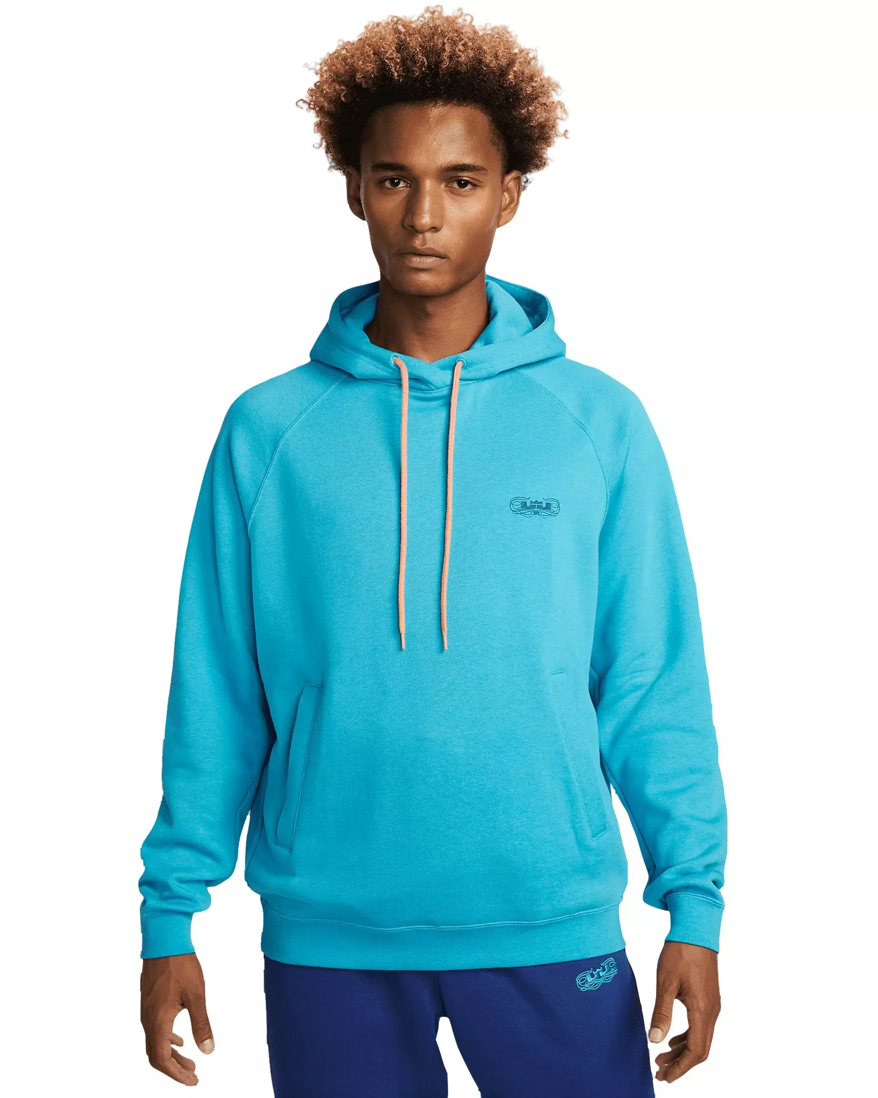 Nike Men's LeBron James Pullover Basketball Hoodie - BLUE