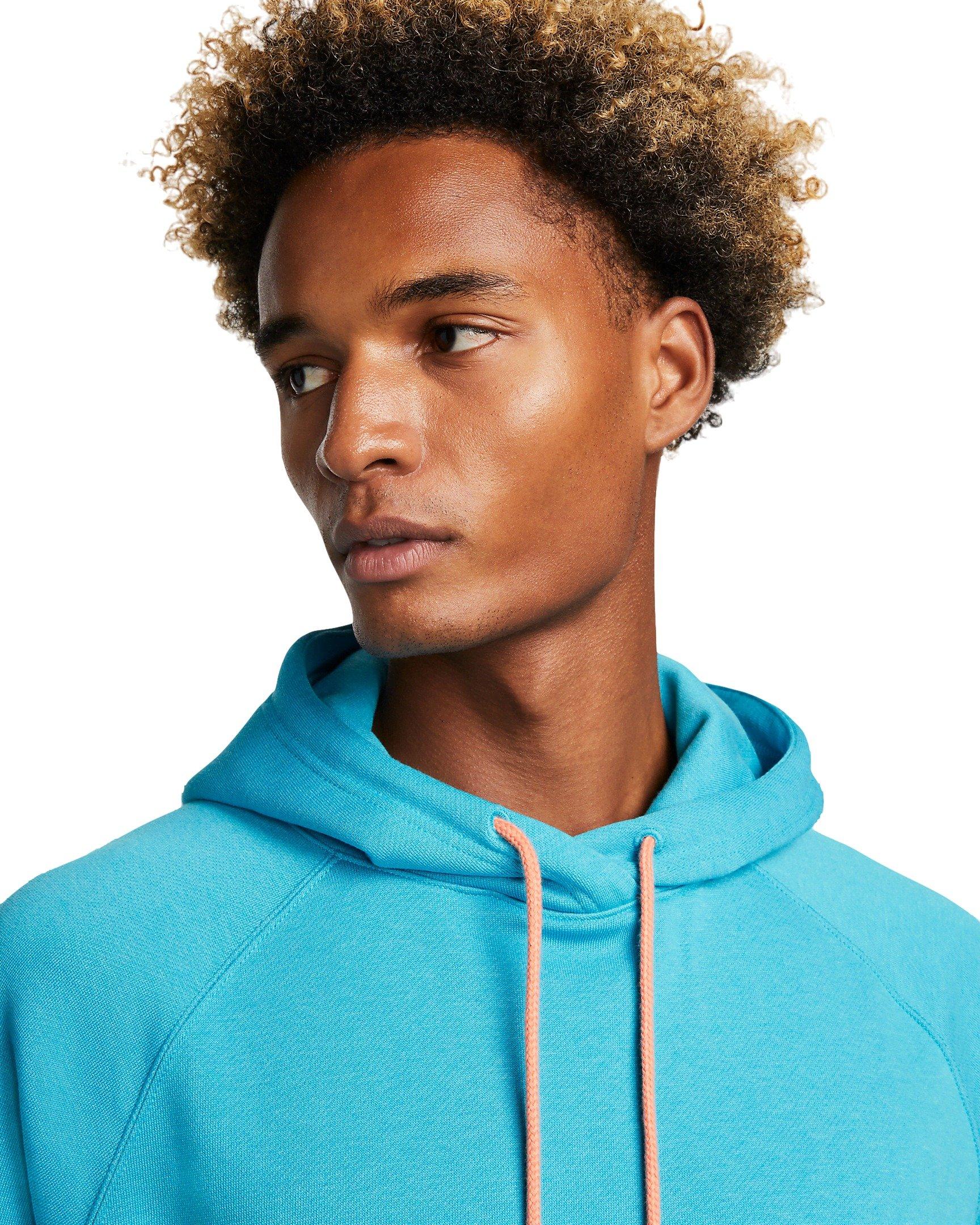 Nike Men's LeBron James Pullover Basketball Hoodie - BLUE Thumbnail View 3