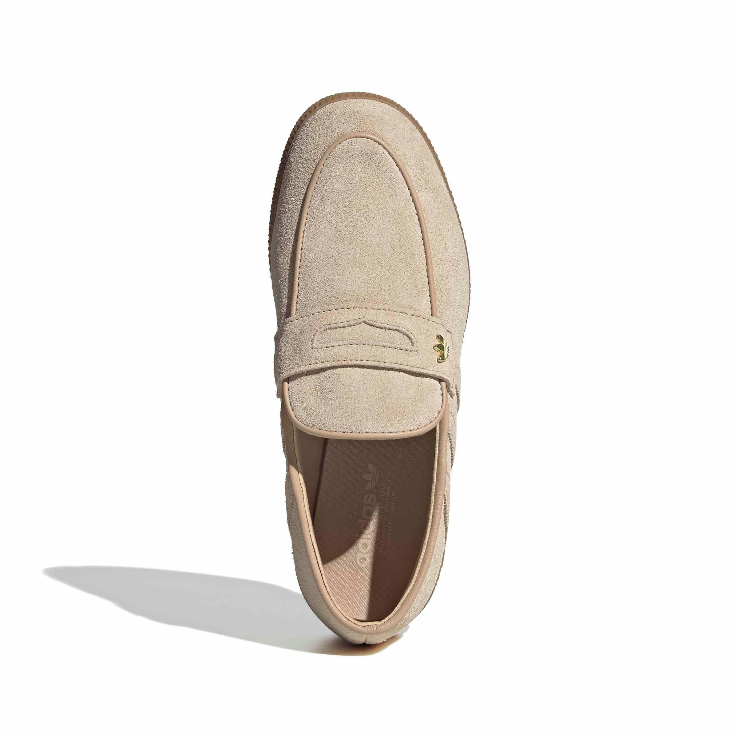 adidas Originals Handball Spezial Loafer "Magic Beige/Magic Beige/Gum 4" Women's Shoe - BEIGE/BEIGE/GUM
