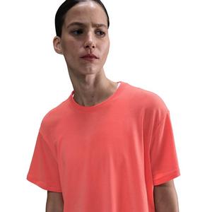 Nike Women's One Relaxed Dri-FIT Cropped Short-Sleeve Top-Orange