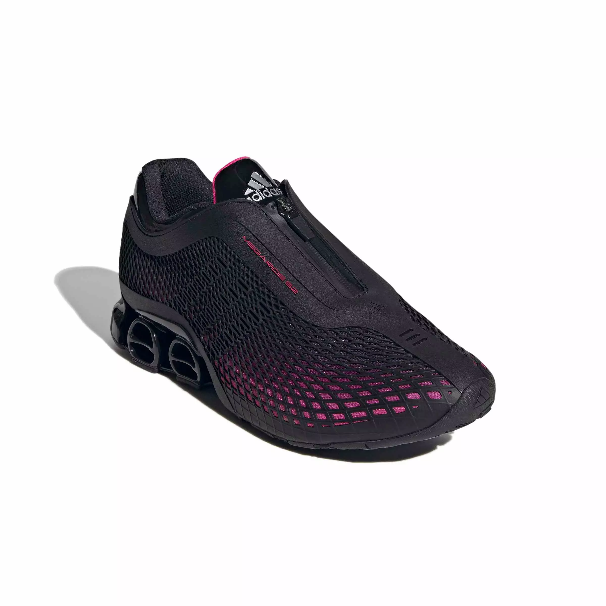 adidas Originals Megaride S2 "Core Black/Core Black/Shock Pink" Men's Shoe - BLACK/BLACK/PINK