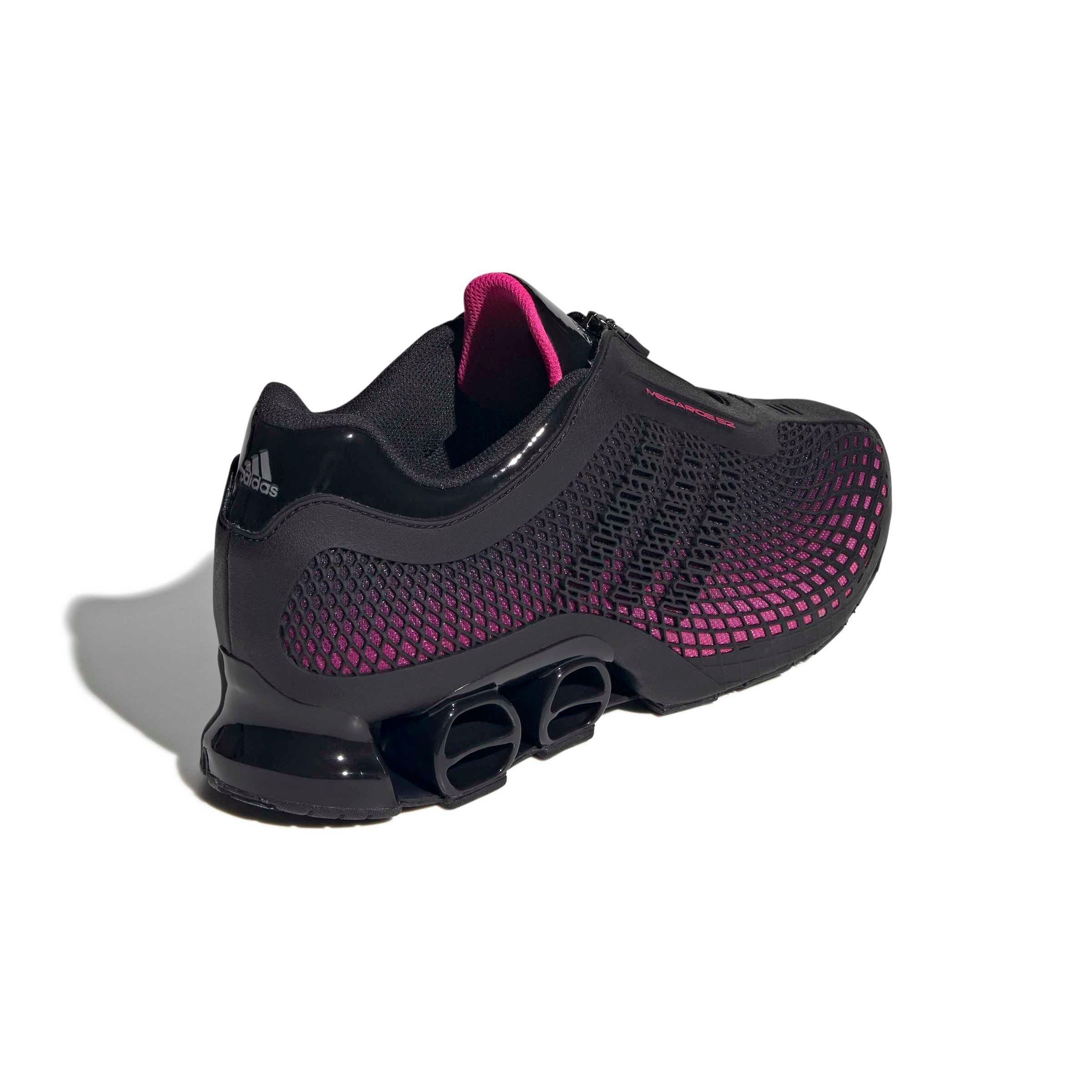 adidas Originals Megaride S2 "Core Black/Core Black/Shock Pink" Men's Shoe - BLACK/BLACK/PINK Thumbnail View 4