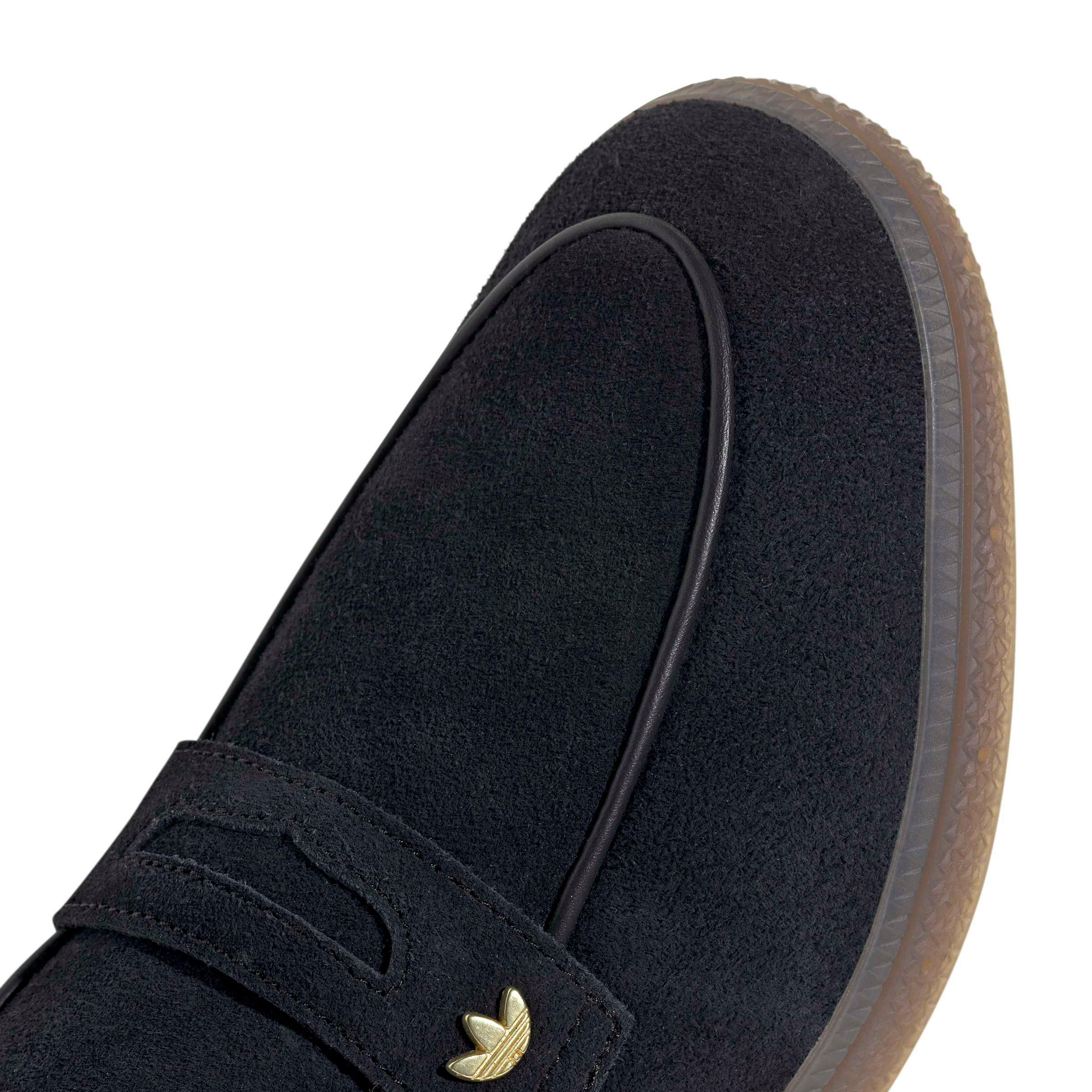 adidas Originals Handball Spezial Loafer "Core Black/Core Black/Gum 5" Women's Shoe - BLACK/BLACK/GUM
