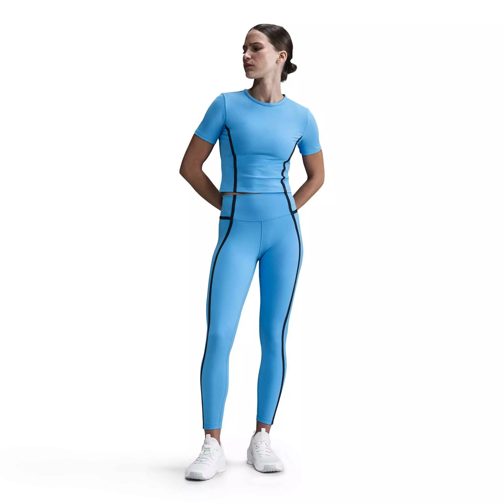 Nike Women's One High-Waisted 7/8 Leggings-Blue - BLUE