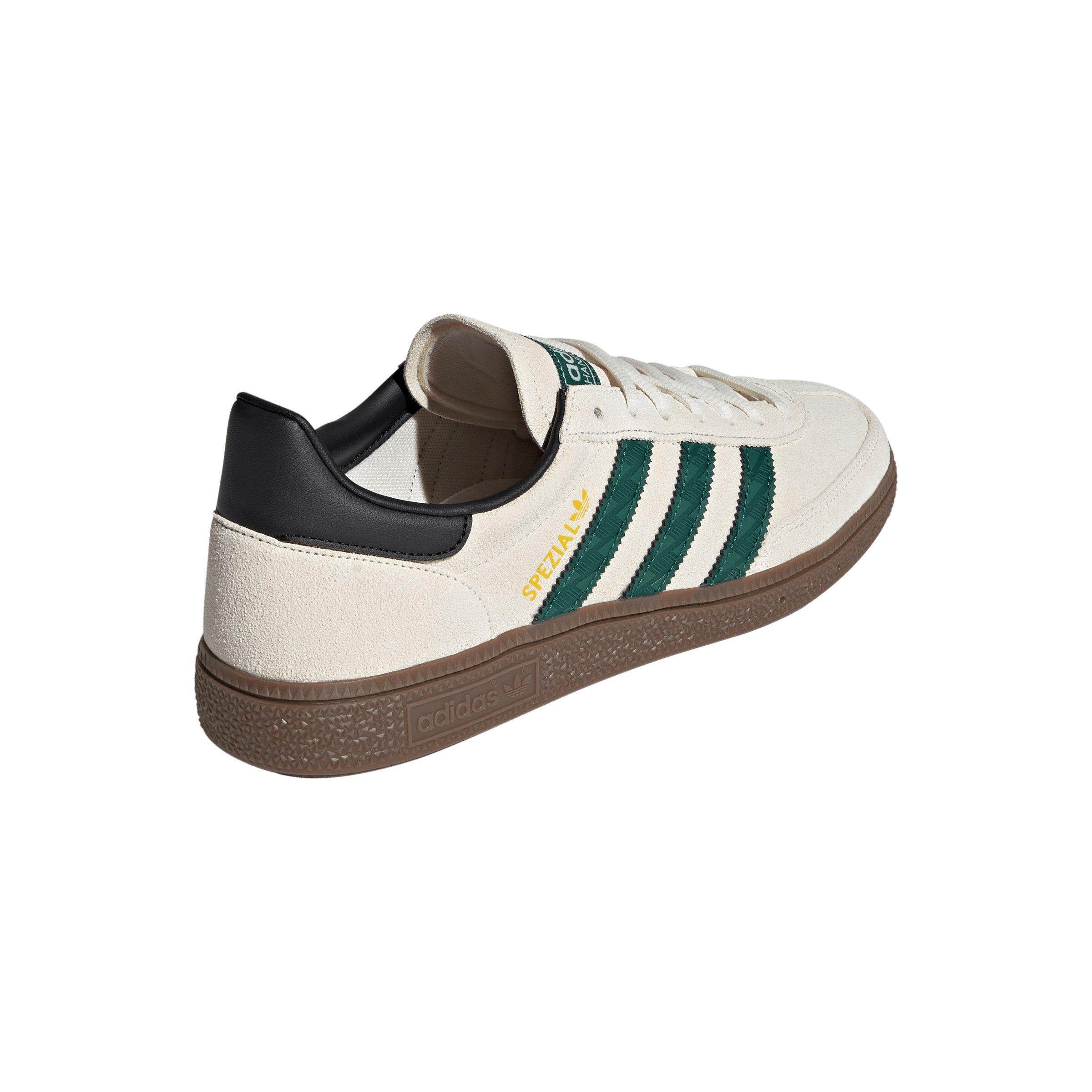 adidas Originals Handball Spezial "Off White/Collegiate Green/Gum 5" Men's Shoe - OFF WHITE/GREEN/GUM Thumbnail View 4