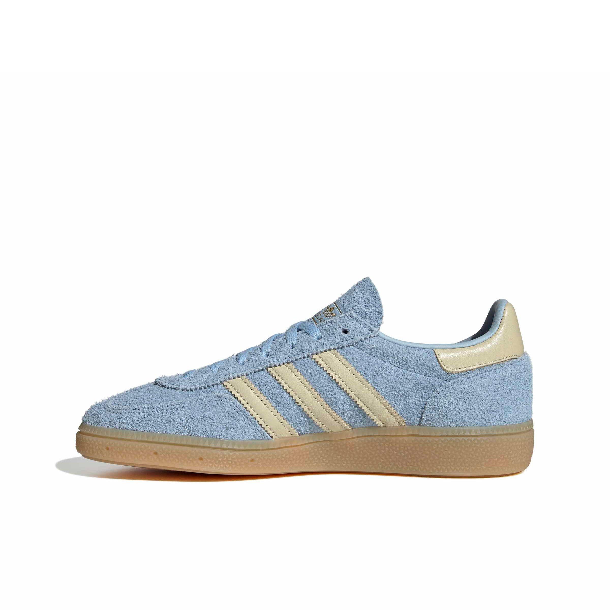 adidas Originals Handball Spezial "Clear Sky/Warm Vanilla/Gold Metallic" Women's Shoe - SKY/VANILLA/GOLD
