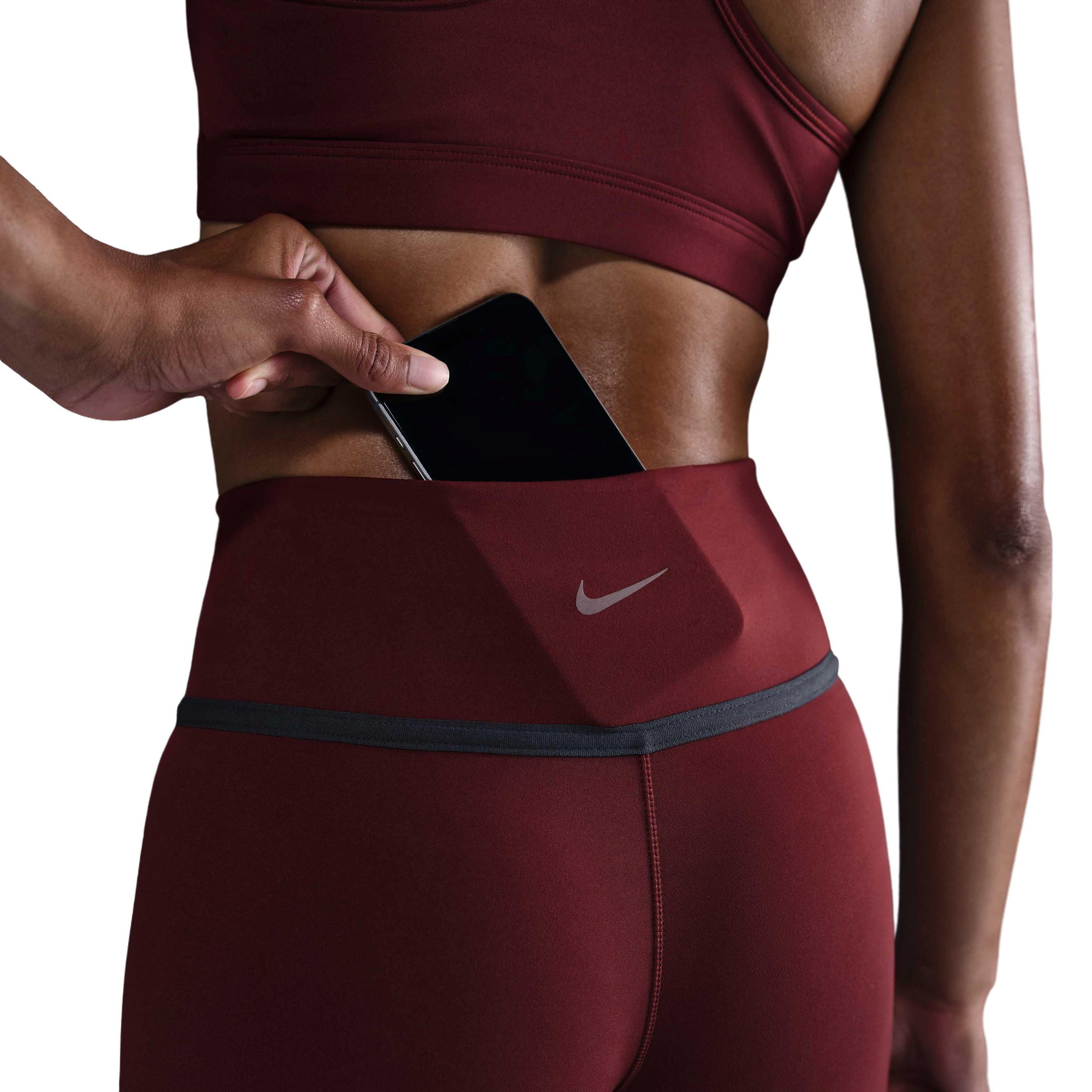 Nike One High-Waisted Women's Red 7/8 Leggings