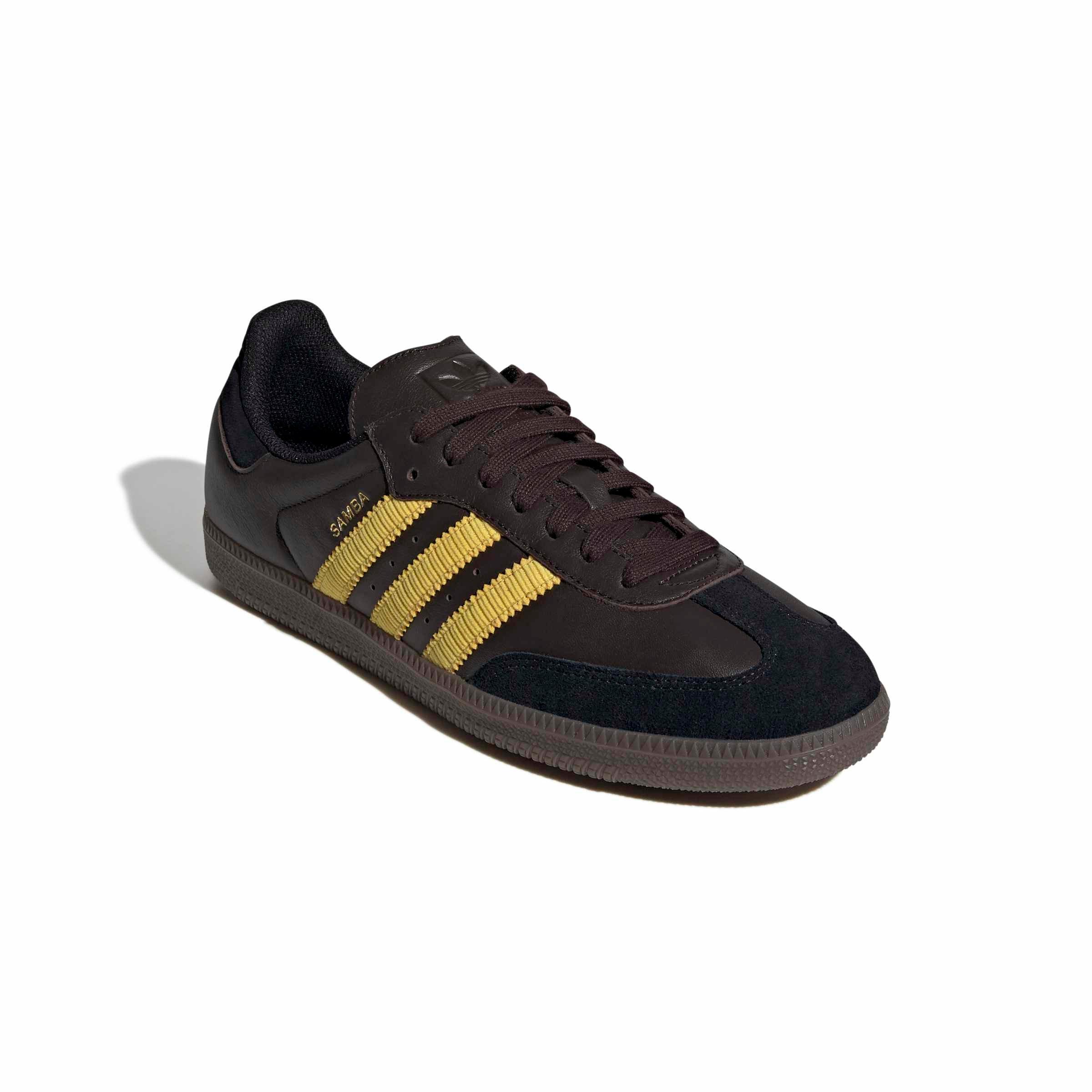 adidas Originals Samba OG "Aurora Coffee/Eqt Yellow/Gum 5" Men's Shoe - COFFEE/YELLOW/GUM Thumbnail View 2