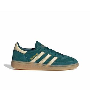 adidas Originals Handball Spezial "Rich Green/Warm Vanilla/Gold Metallic" Women's Shoe - GREEN/VANILLA/GOLD