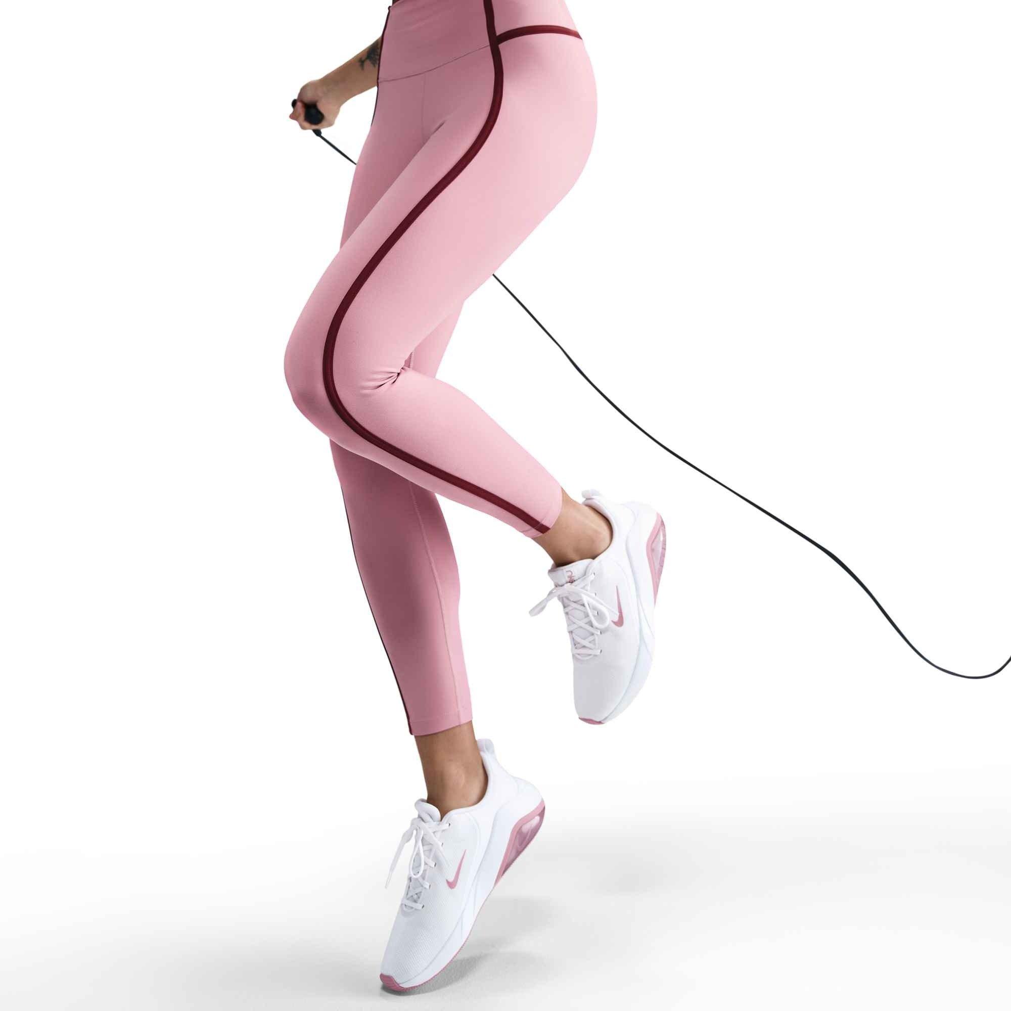 Nike Women's One High-Waisted 7/8 Leggings-Pink - PINK Thumbnail View 3