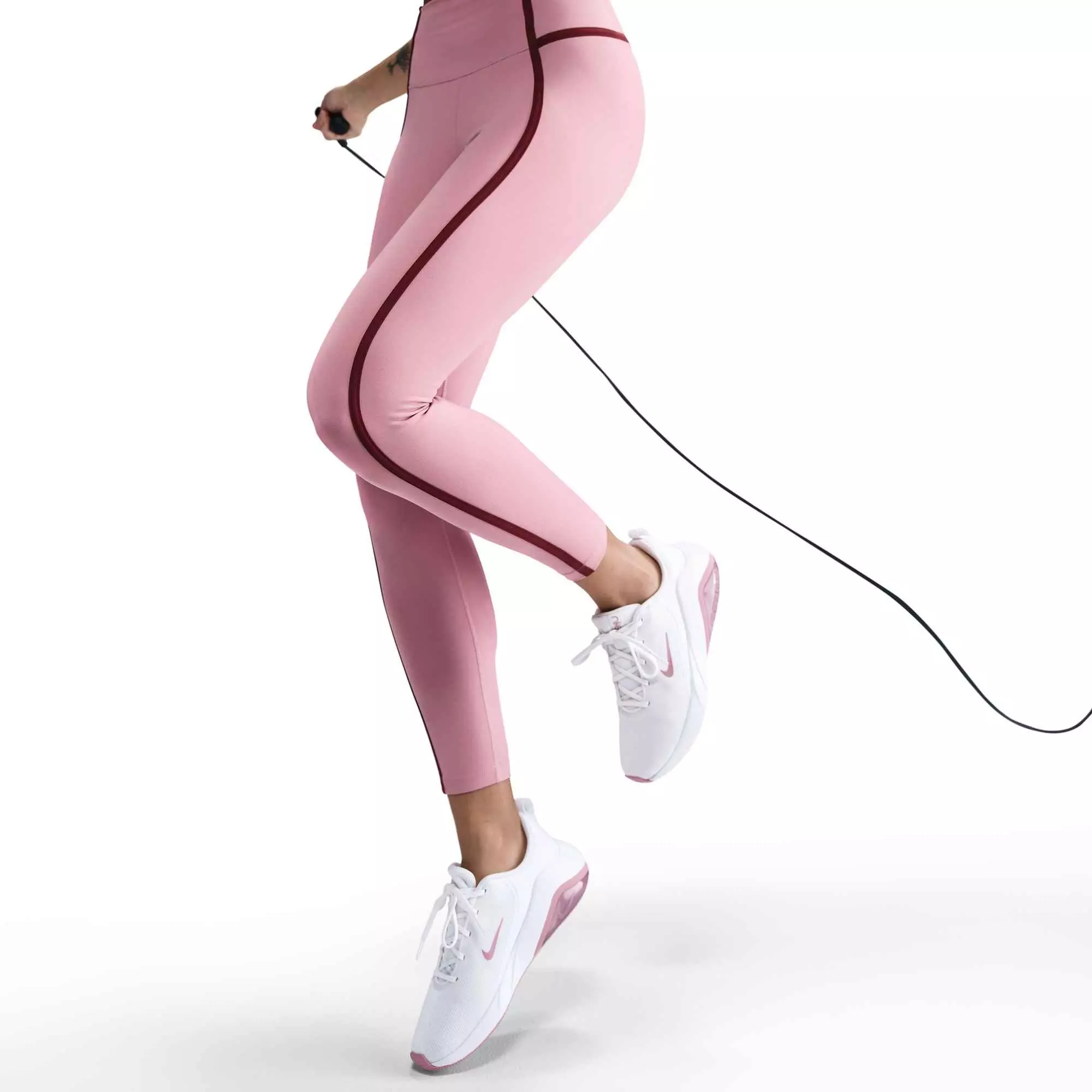 Nike Women's One High-Waisted 7/8 Leggings-Pink - PINK