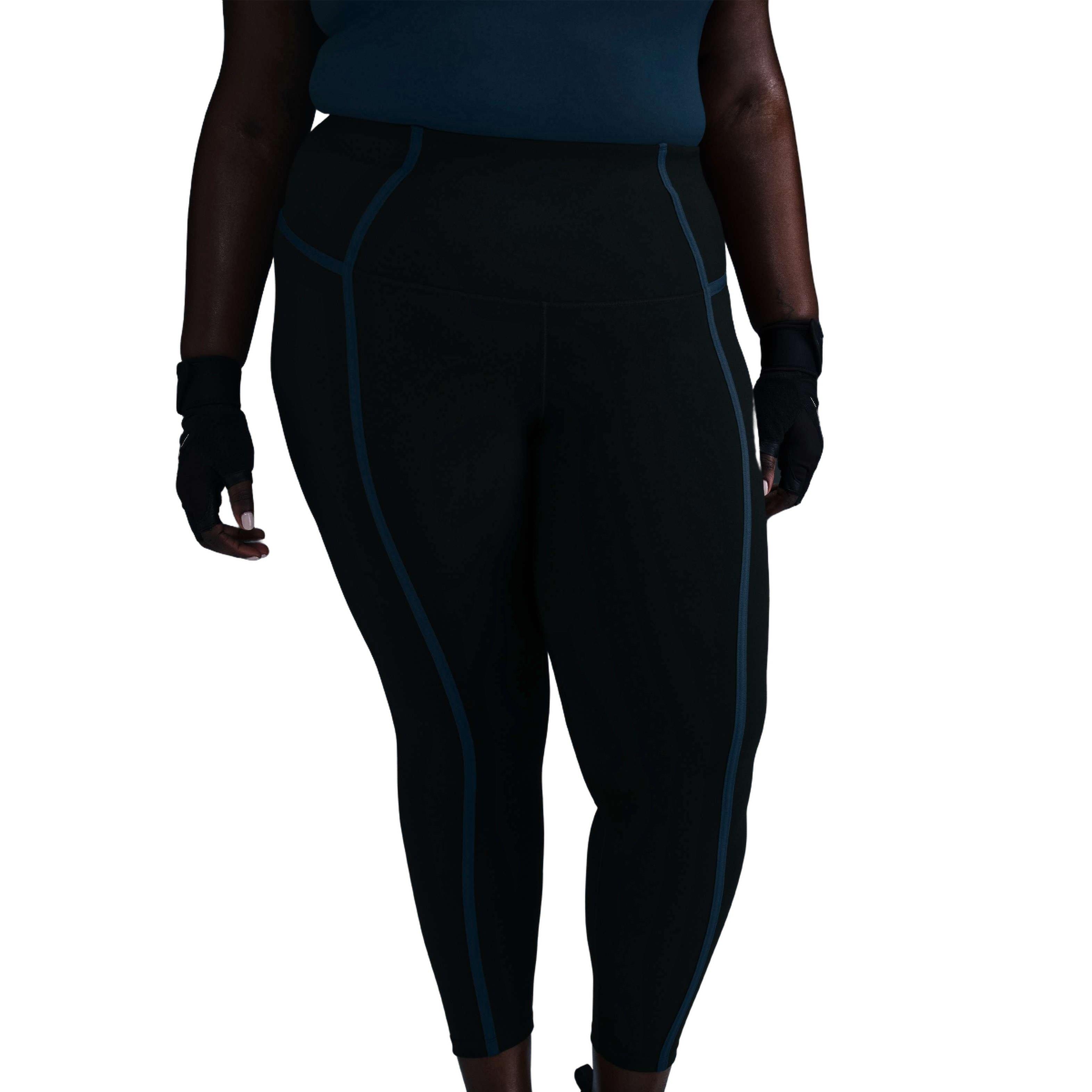 Nike Women's One 7/8 High-Waisted Leggings-Black - BLACK Thumbnail View 1