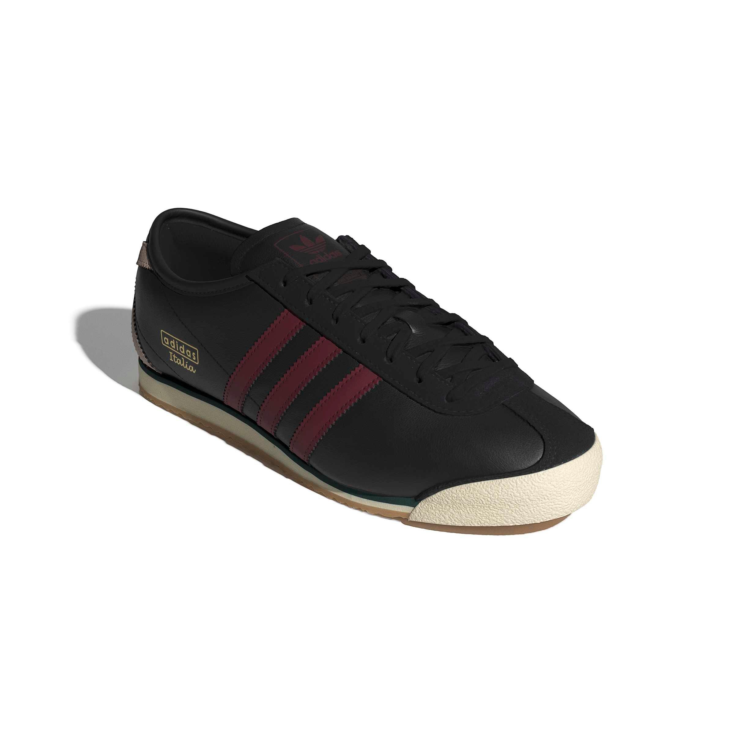 adidas Italia 70s Shoes - Unisex - Core Black / Shadow Red / Wonder Beige - M 8 / W 9