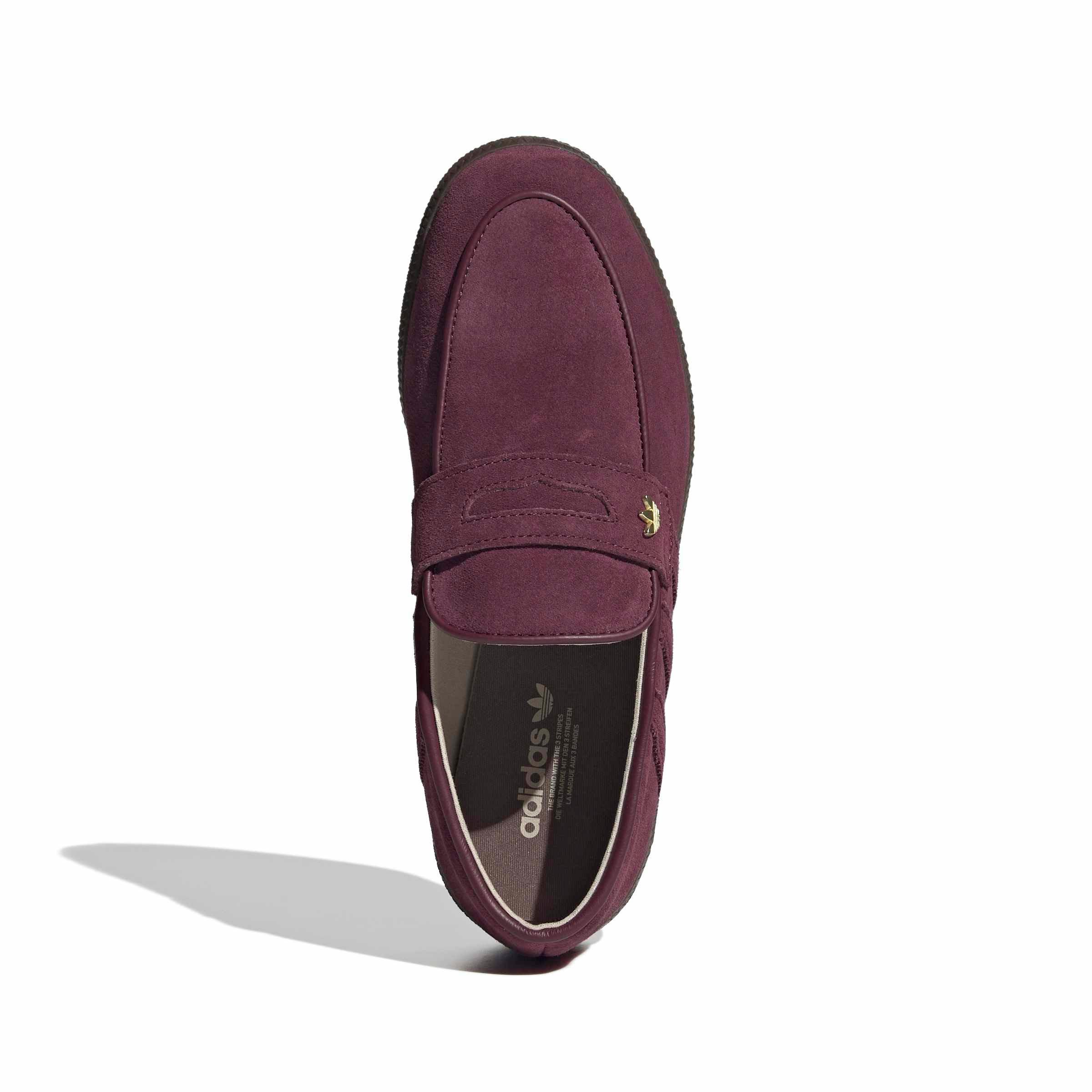 adidas Originals Handball Spezial Loafer "Maroon/Maroon/Gum 5" Women's Shoe - MAROON/MAROON/GUM