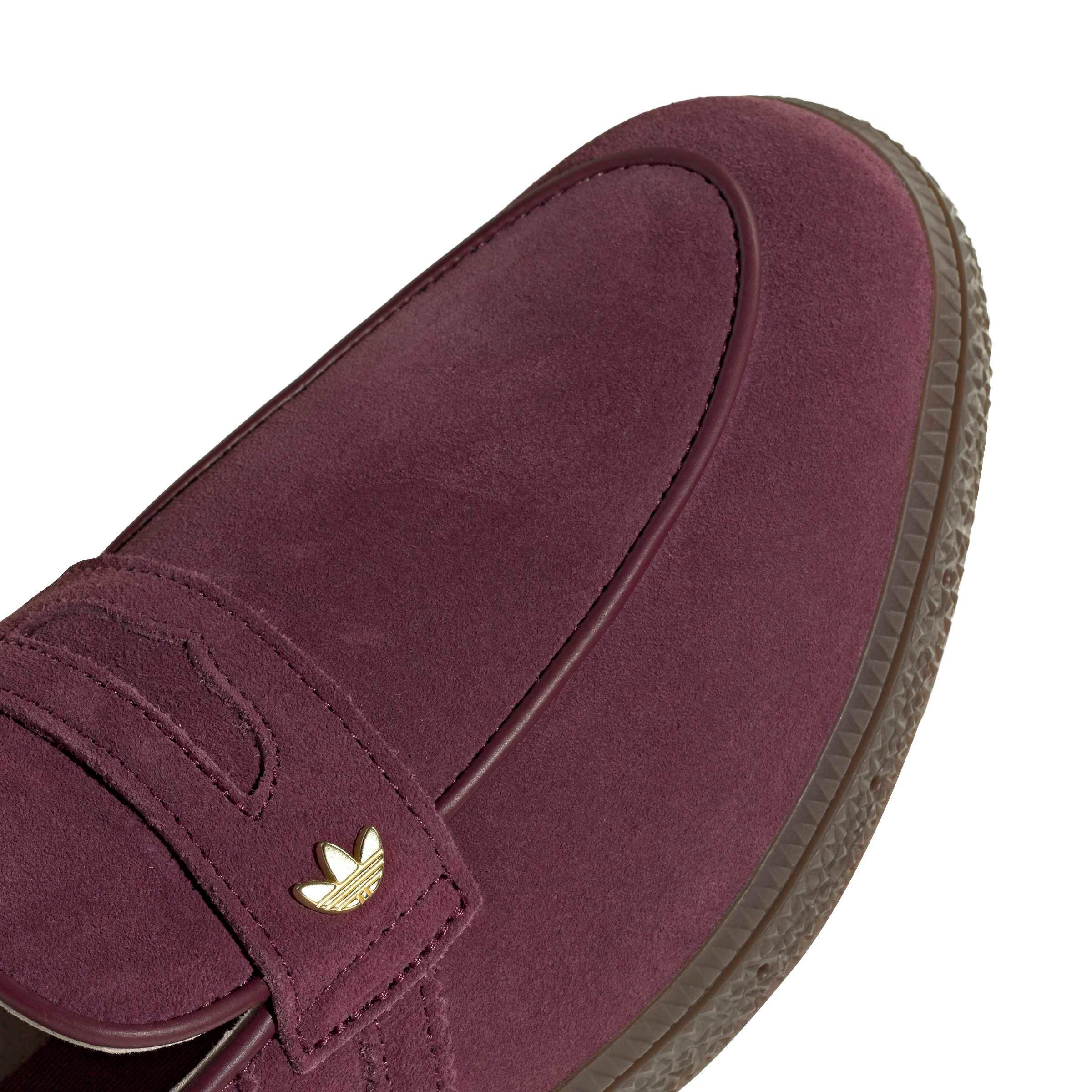 adidas Originals Handball Spezial Loafer "Maroon/Maroon/Gum 5" Women's Shoe - MAROON/MAROON/GUM