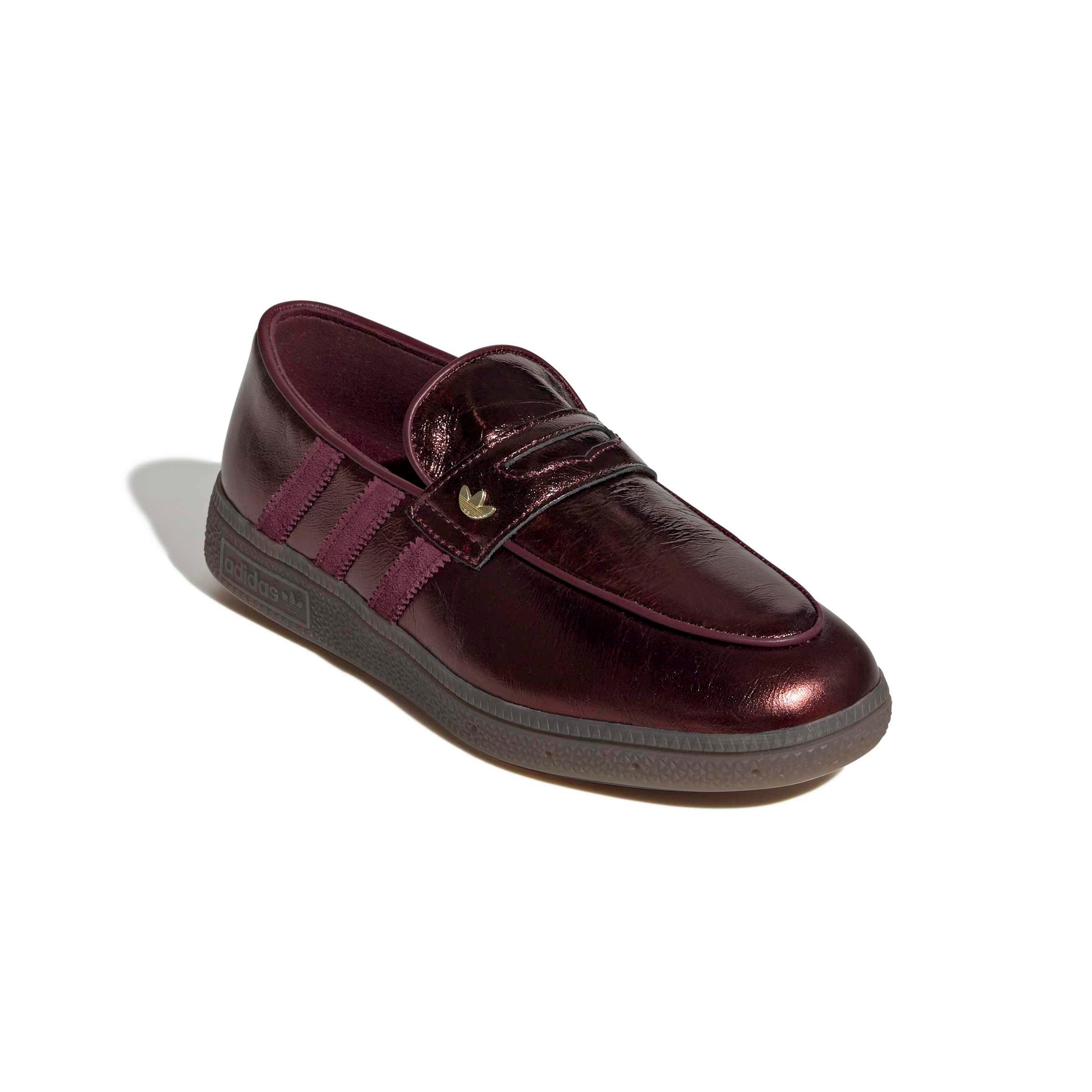 adidas Originals Handball Spezial Loafer "Maroon/Maroon/Gold Metallic" Women's Shoe - MAROON/MAROON/GOLD
