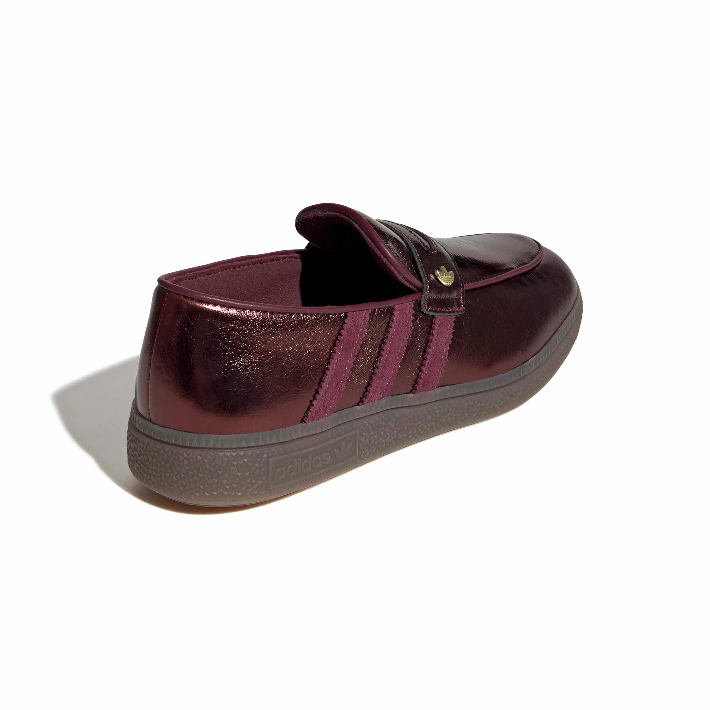 adidas Originals Handball Spezial Loafer "Maroon/Maroon/Gold Metallic" Women's Shoe - MAROON/MAROON/GOLD