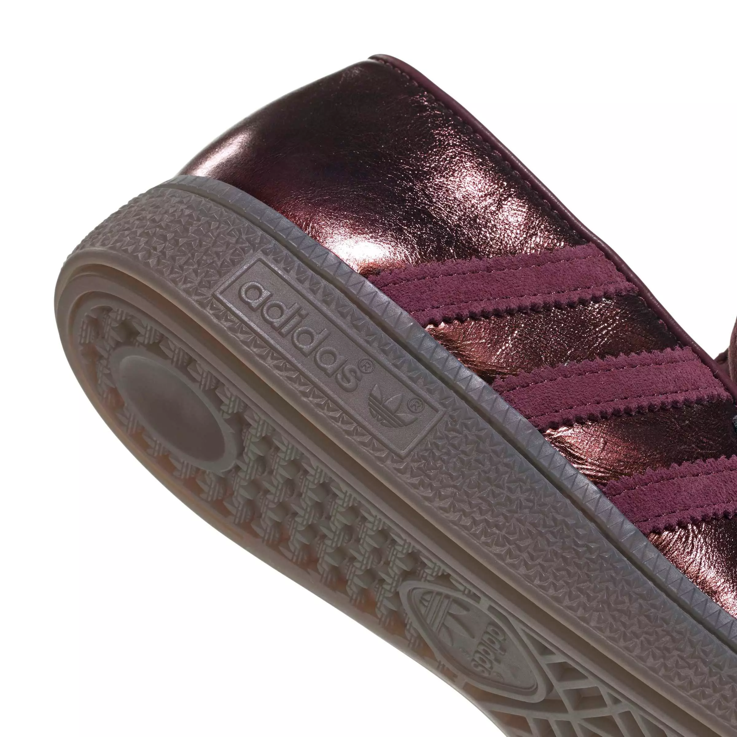 adidas Originals Handball Spezial Loafer "Maroon/Maroon/Gold Metallic" Women's Shoe - MAROON/MAROON/GOLD