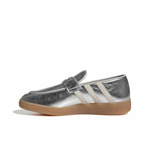 adidas Originals Handball Spezial Loafer "Silver Metallic/Off White/Gum 4" Women's Shoe - SILVER/OFF WHITE/GUM