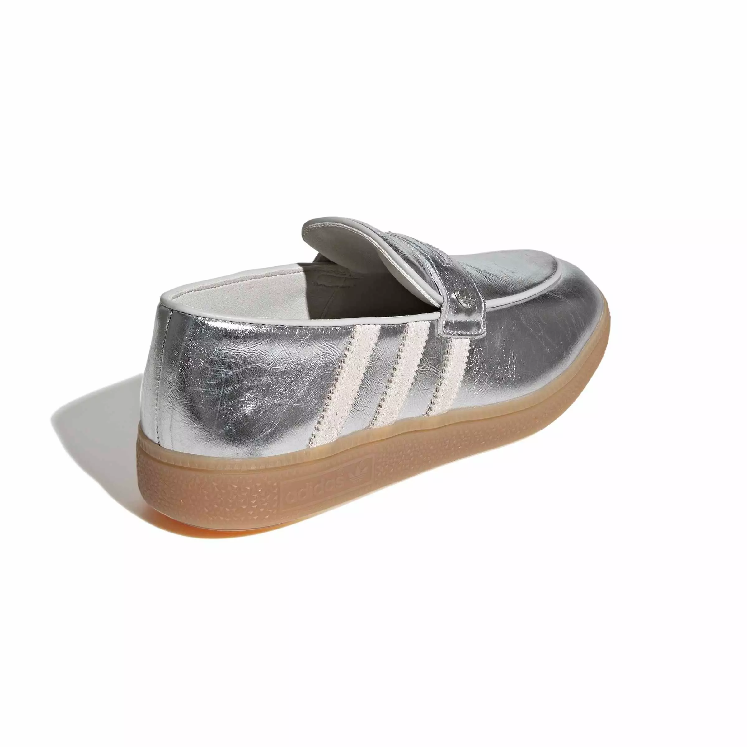 adidas Originals Handball Spezial Loafer "Silver Metallic/Off White/Gum 4" Women's Shoe - SILVER/OFF WHITE/GUM