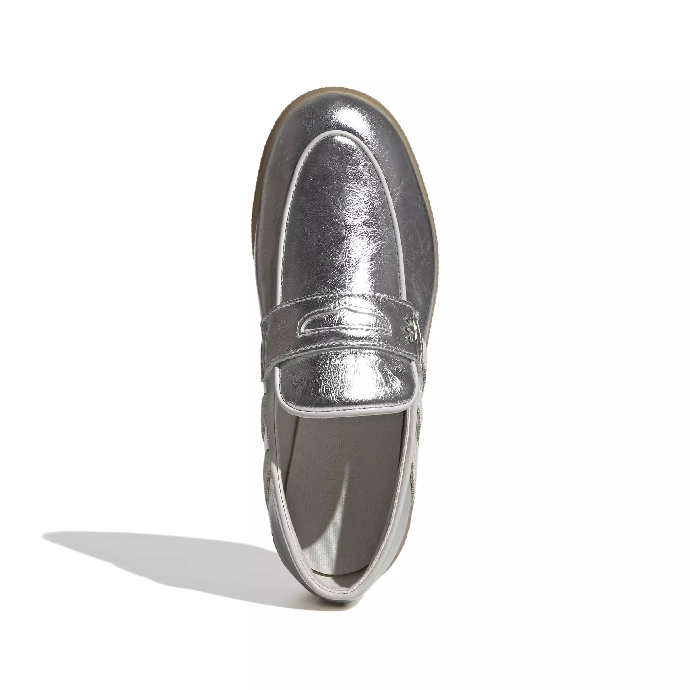 adidas Originals Handball Spezial Loafer "Silver Metallic/Off White/Gum 4" Women's Shoe - SILVER/OFF WHITE/GUM