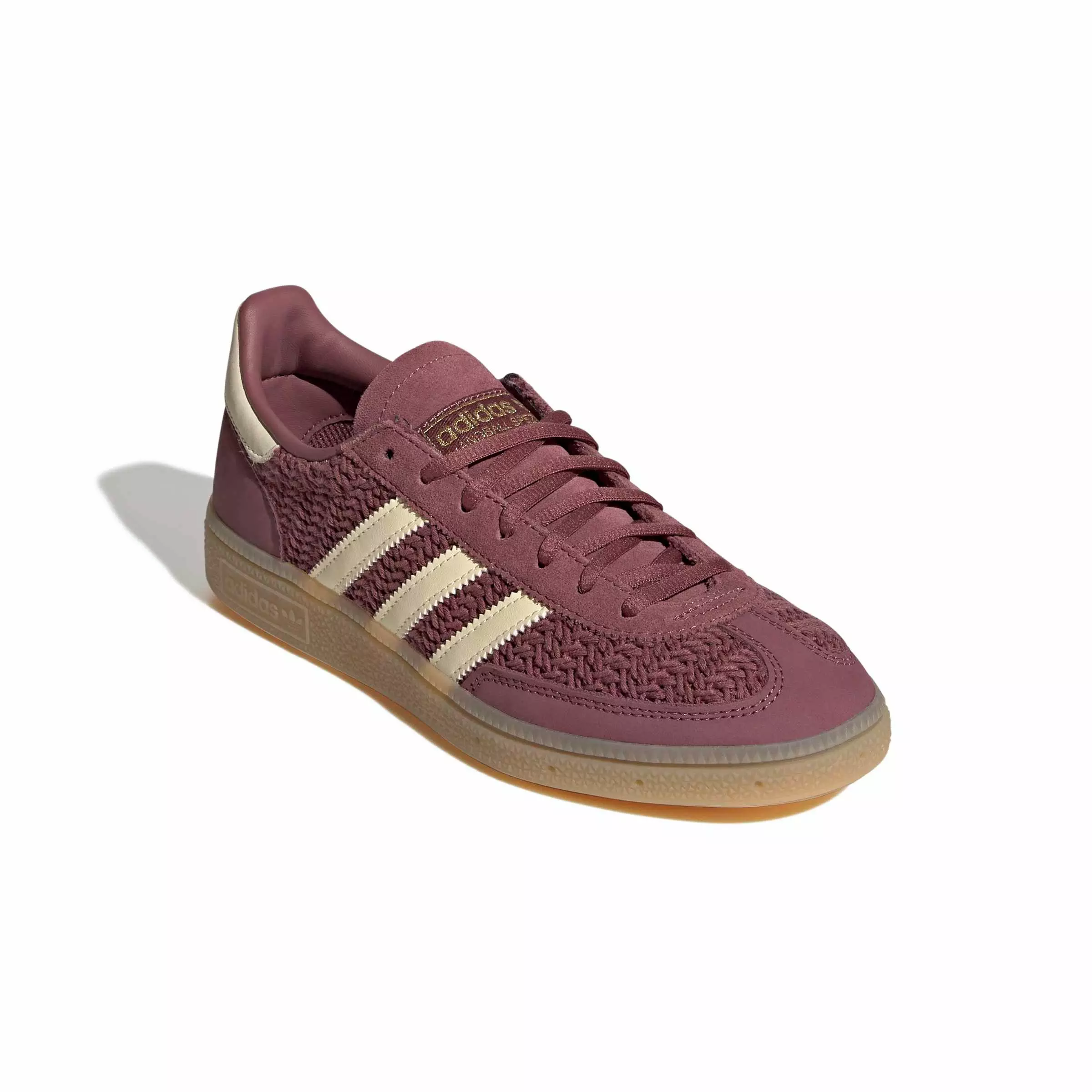 adidas Originals Handball Spezial "Quiet Crimson/Warm Vanilla/Gum 3" Women's Shoe - CRIMSON/VANILLA/GUM
