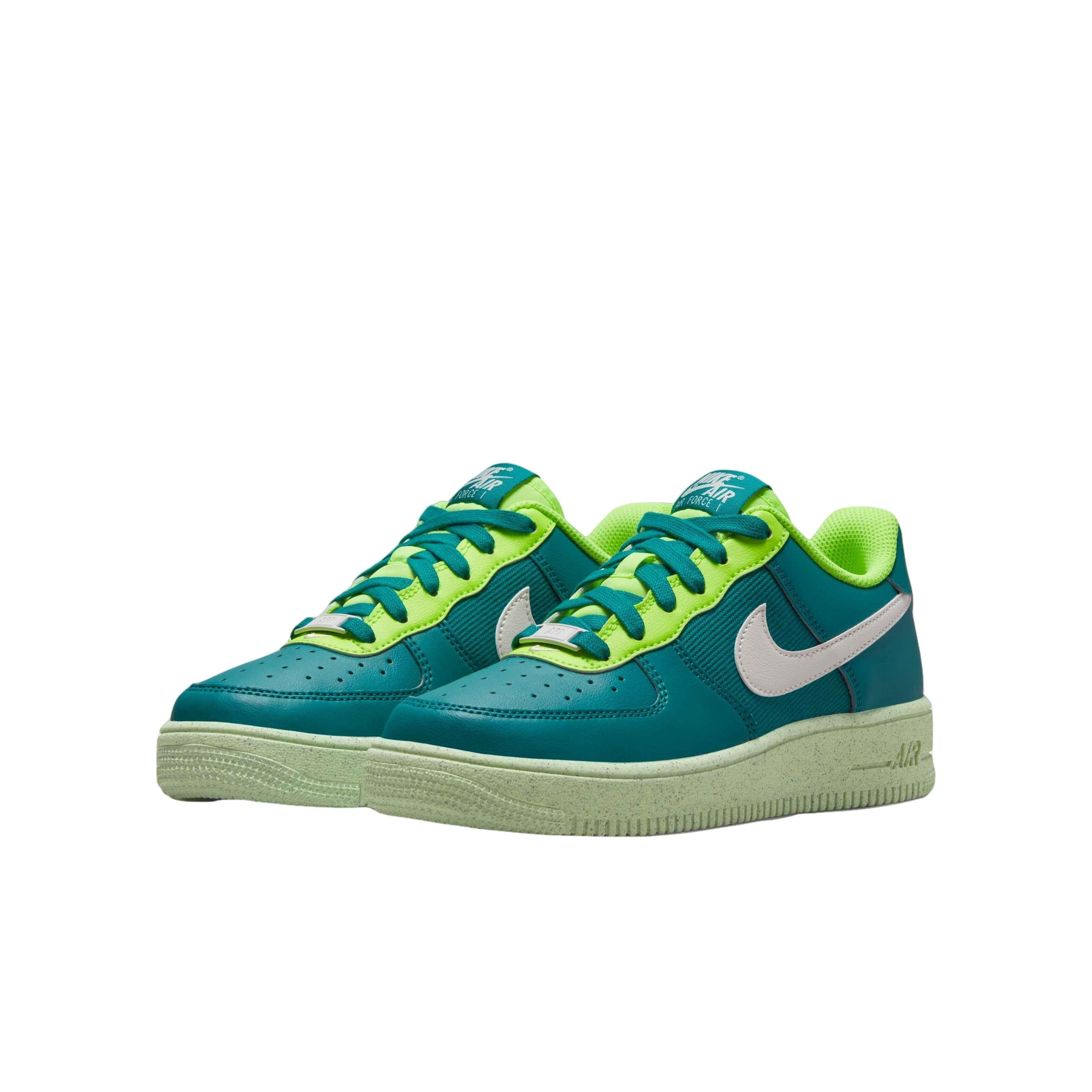 Nike Air Force 1 Crater "Bright Spruce/Phantom/Volt/Barely Volt" Grade School Boys' Shoe - SPRUCE/PHANTOM/VOLT/VOLT Thumbnail View 3