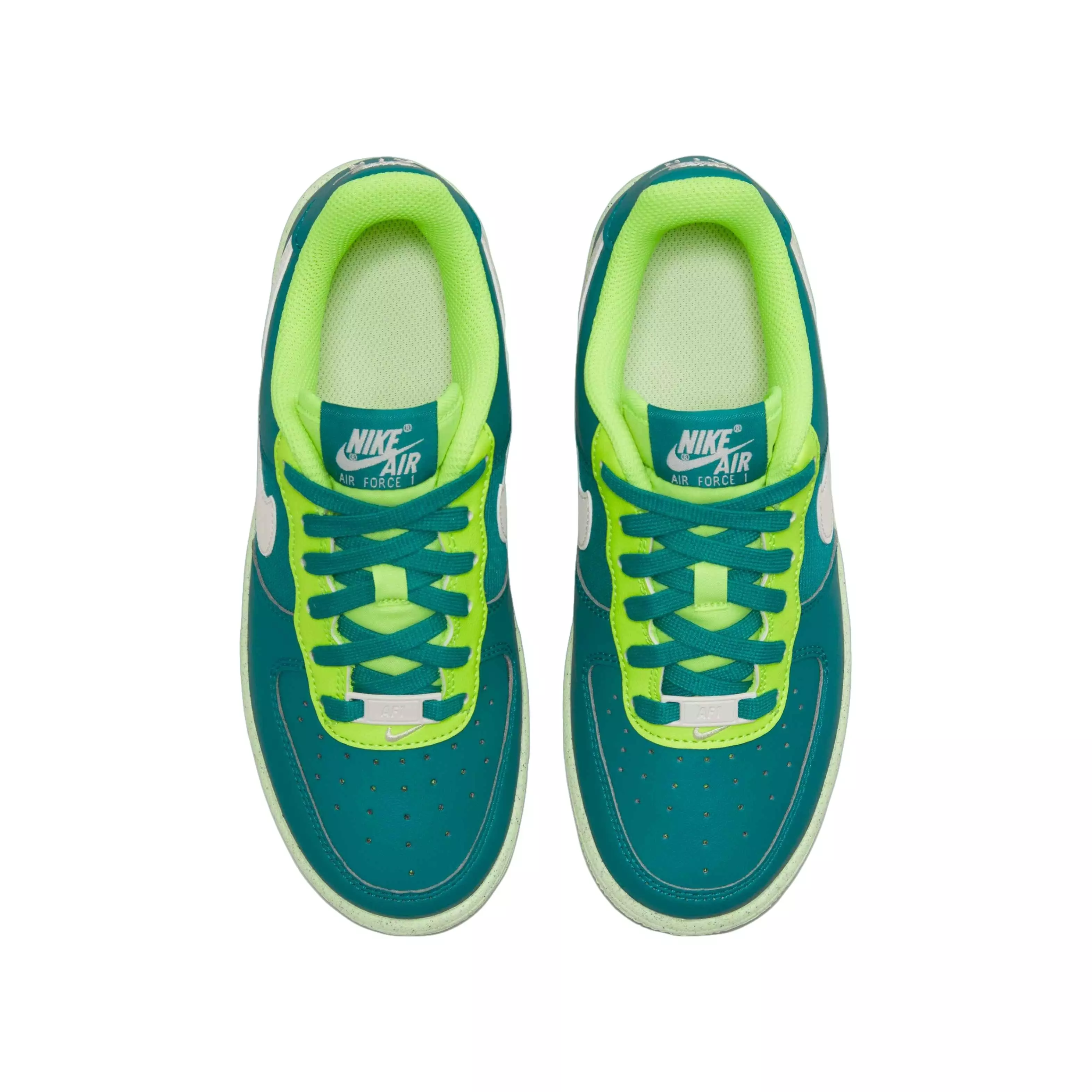 Nike Air Force 1 Crater "Bright Spruce/Phantom/Volt/Barely Volt" Grade School Boys' Shoe - SPRUCE/PHANTOM/VOLT/VOLT