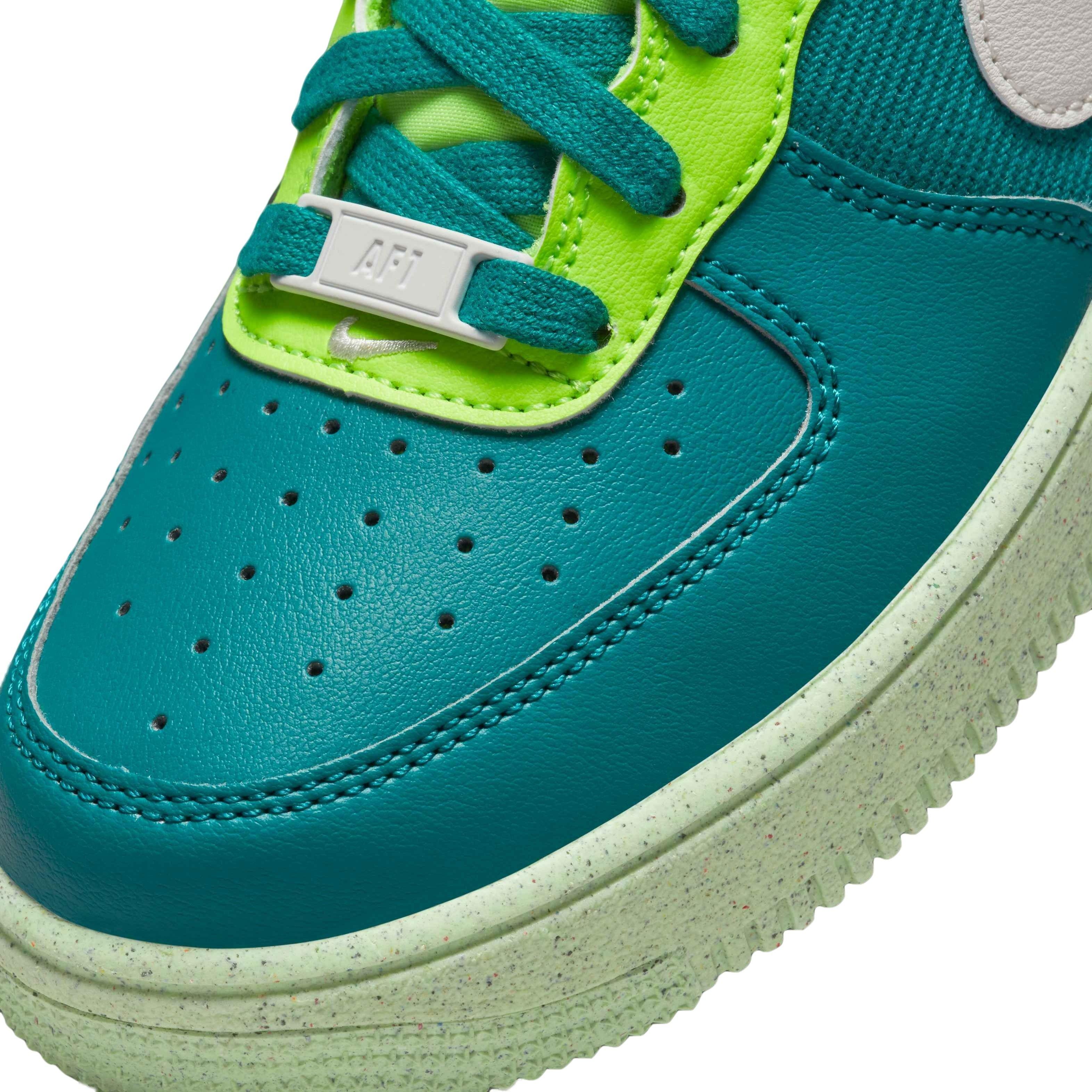 Nike Air Force 1 Crater "Bright Spruce/Phantom/Volt/Barely Volt" Grade School Boys' Shoe - SPRUCE/PHANTOM/VOLT/VOLT Thumbnail View 7