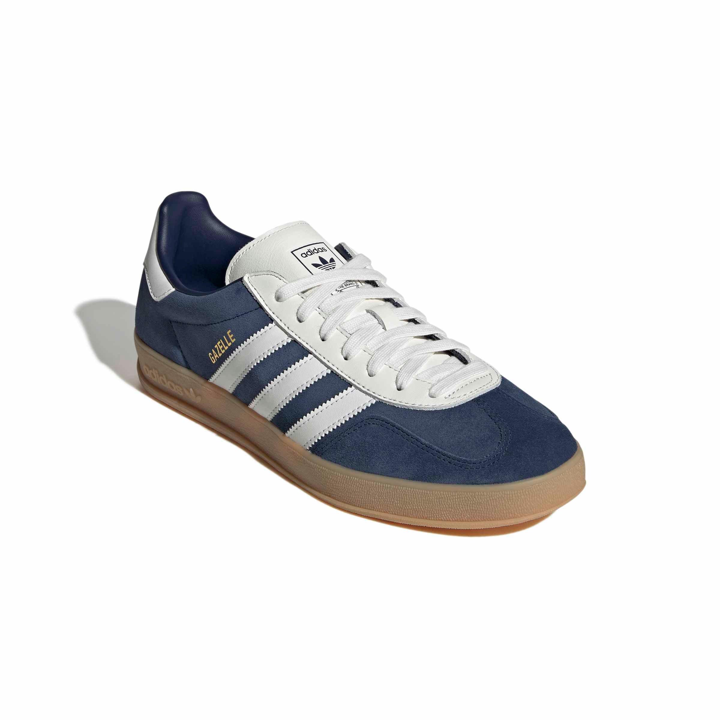 adidas Originals Gazelle Indoor "Night Indigo/Core White/Gum 3" Men's Shoe - INDIGO/WHITE/GUM Thumbnail View 3
