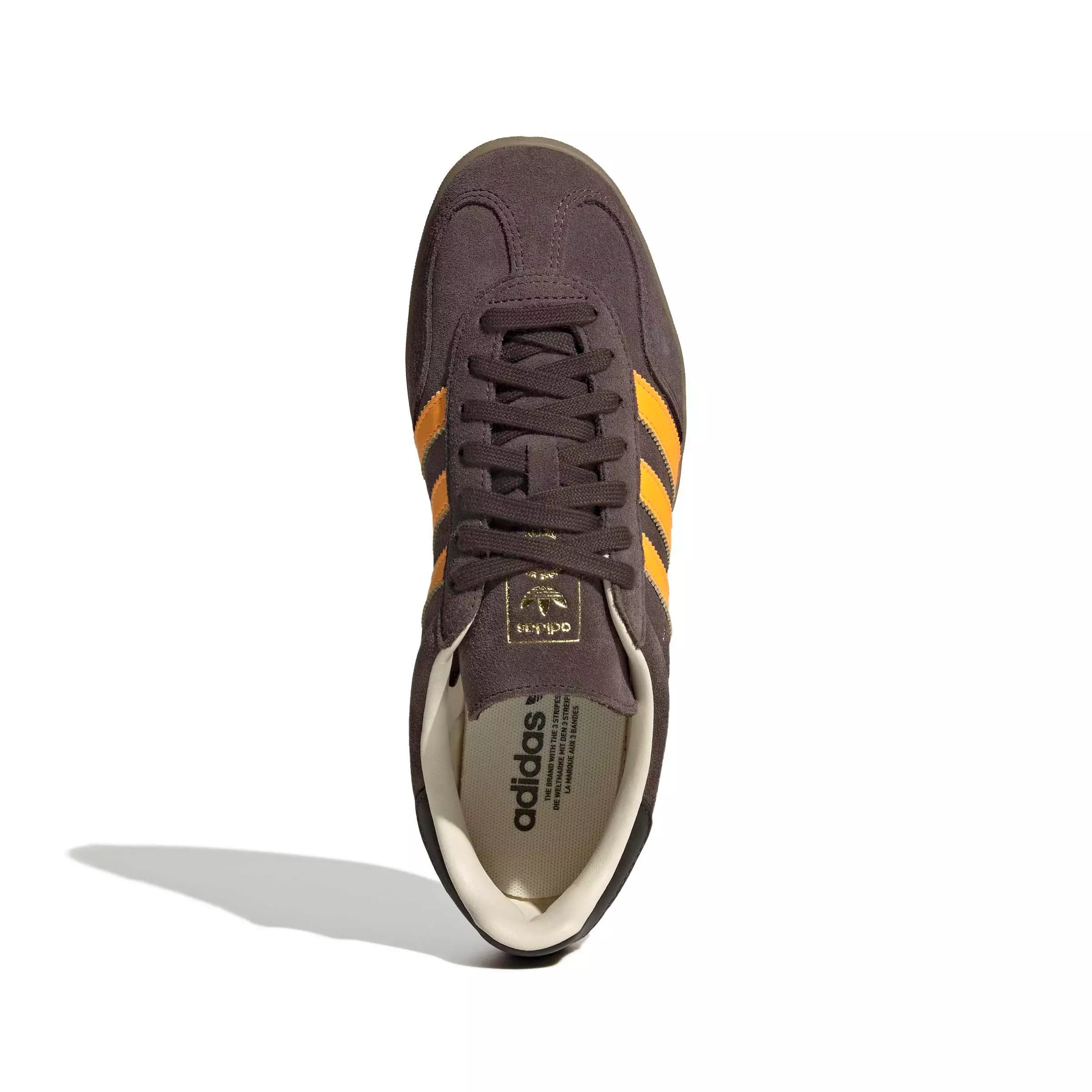adidas Originals Gazelle Indoor "Brown/Lucid Tangerine/Wonder White" Men's Shoe - BROWN/TANGERINE/WHITE