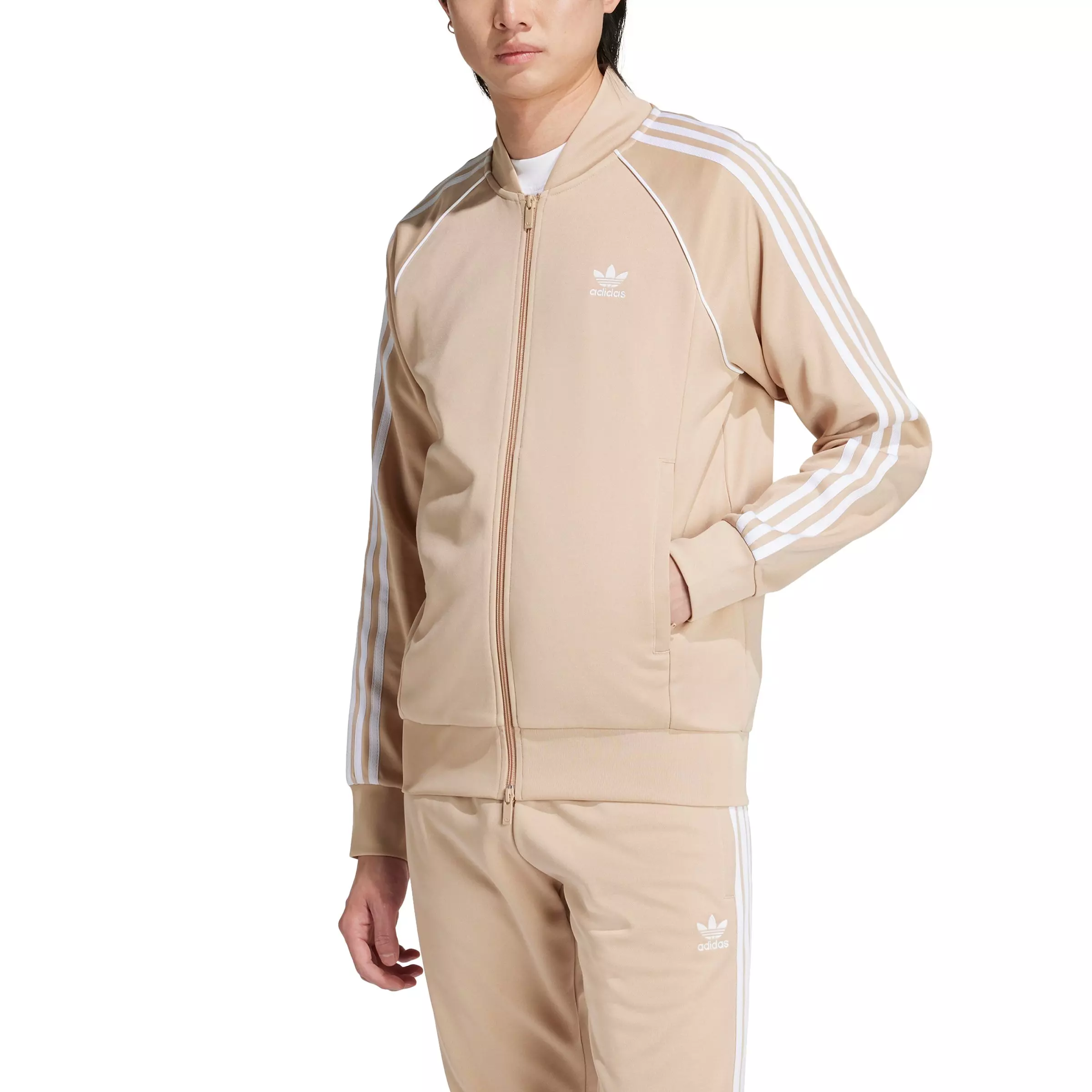 adidas Originals Men's Adicolor Classics SST Track Jacket - Beige - BEIGE