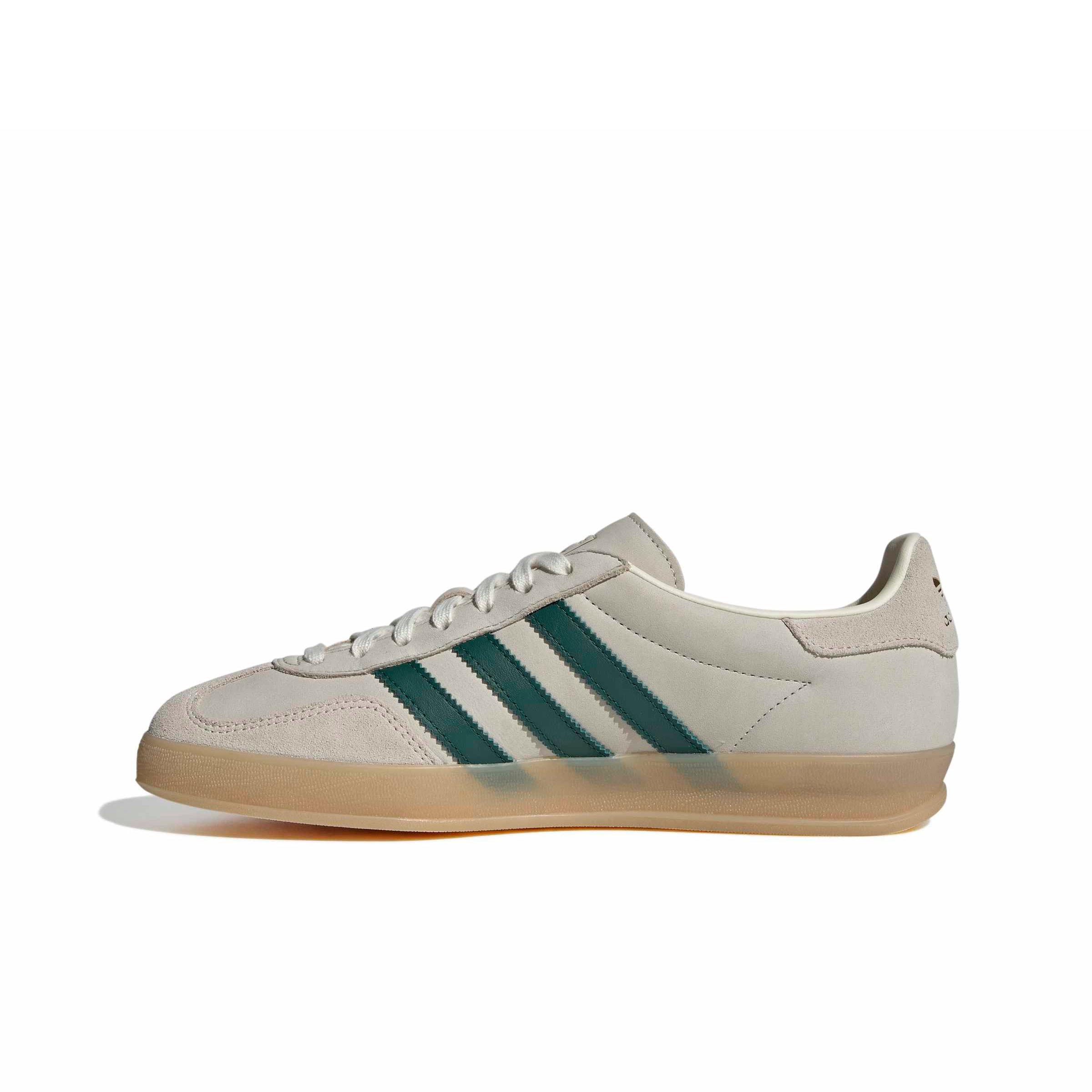 adidas Gazelle Indoor Shoes - Unisex - White / Gum - M 9.5 / W 10.5