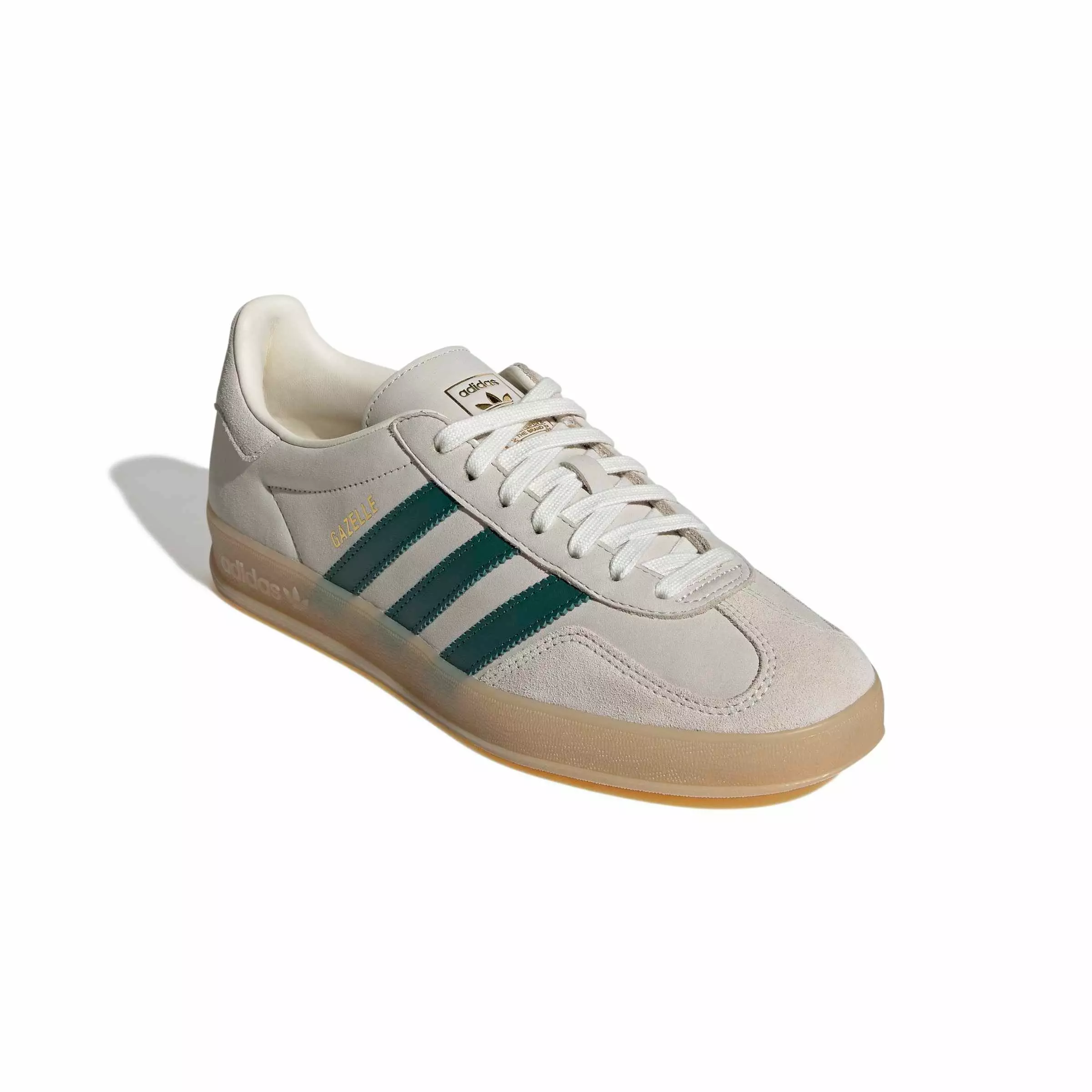 adidas Originals Gazelle Indoor "Cream White/Collegiate Green/Gum 3" Men's Shoe - CREAM/GREEN/GUM