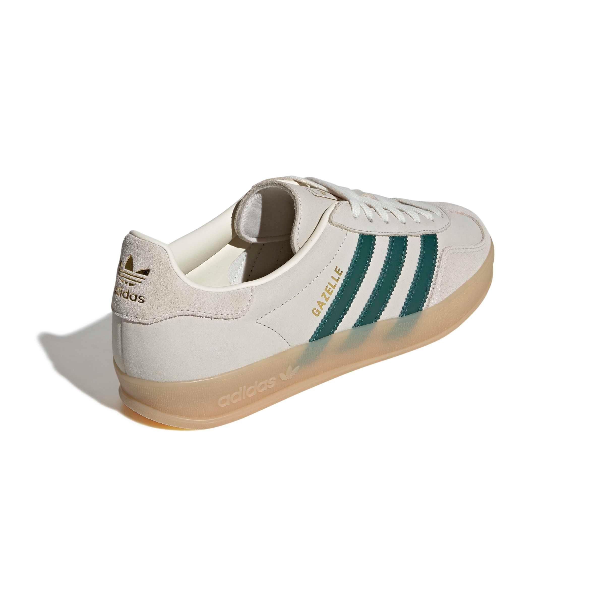 adidas Originals Gazelle Indoor "Cream White/Collegiate Green/Gum 3" Men's Shoe - CREAM/GREEN/GUM Thumbnail View 4