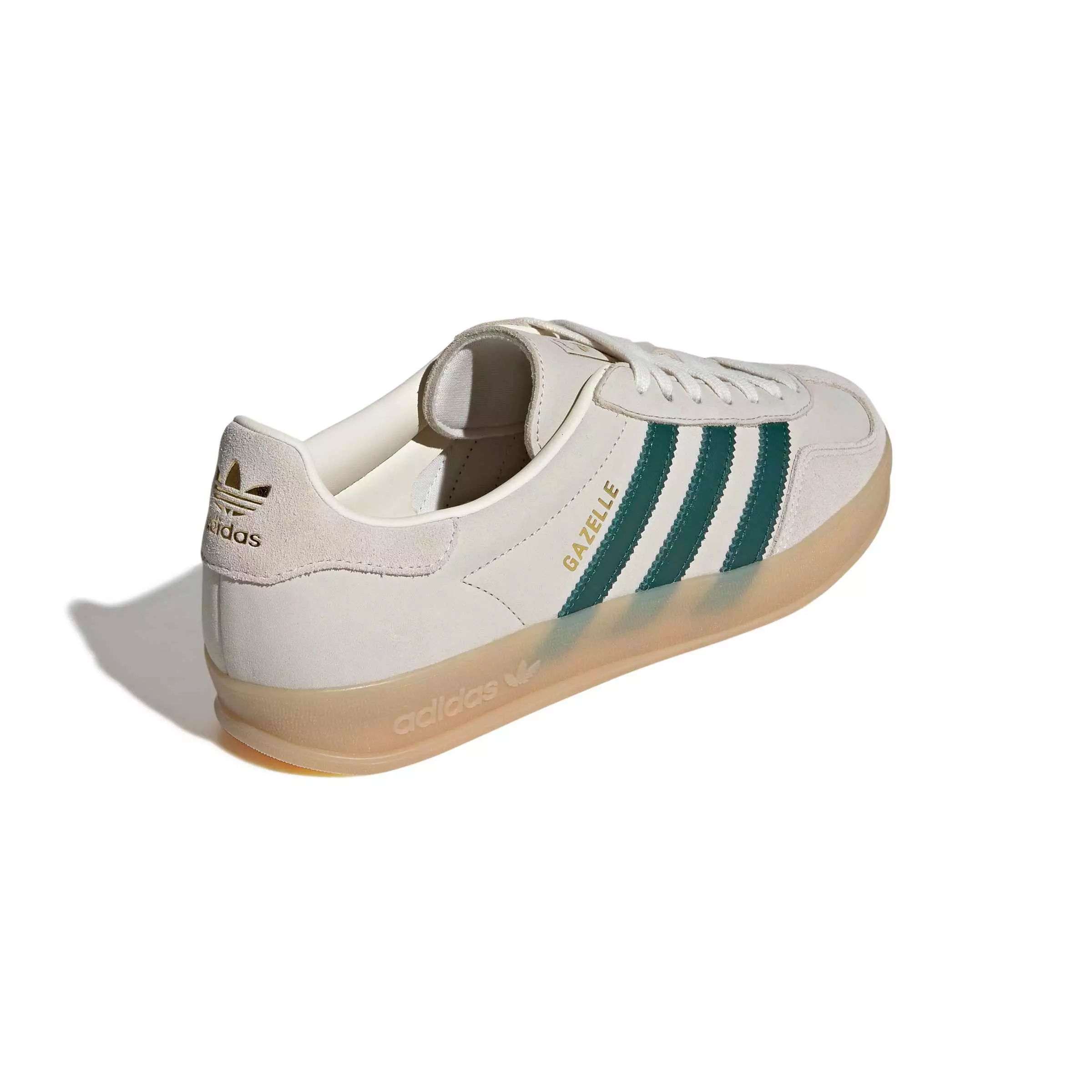 adidas Originals Gazelle Indoor "Cream White/Collegiate Green/Gum 3" Men's Shoe - CREAM/GREEN/GUM