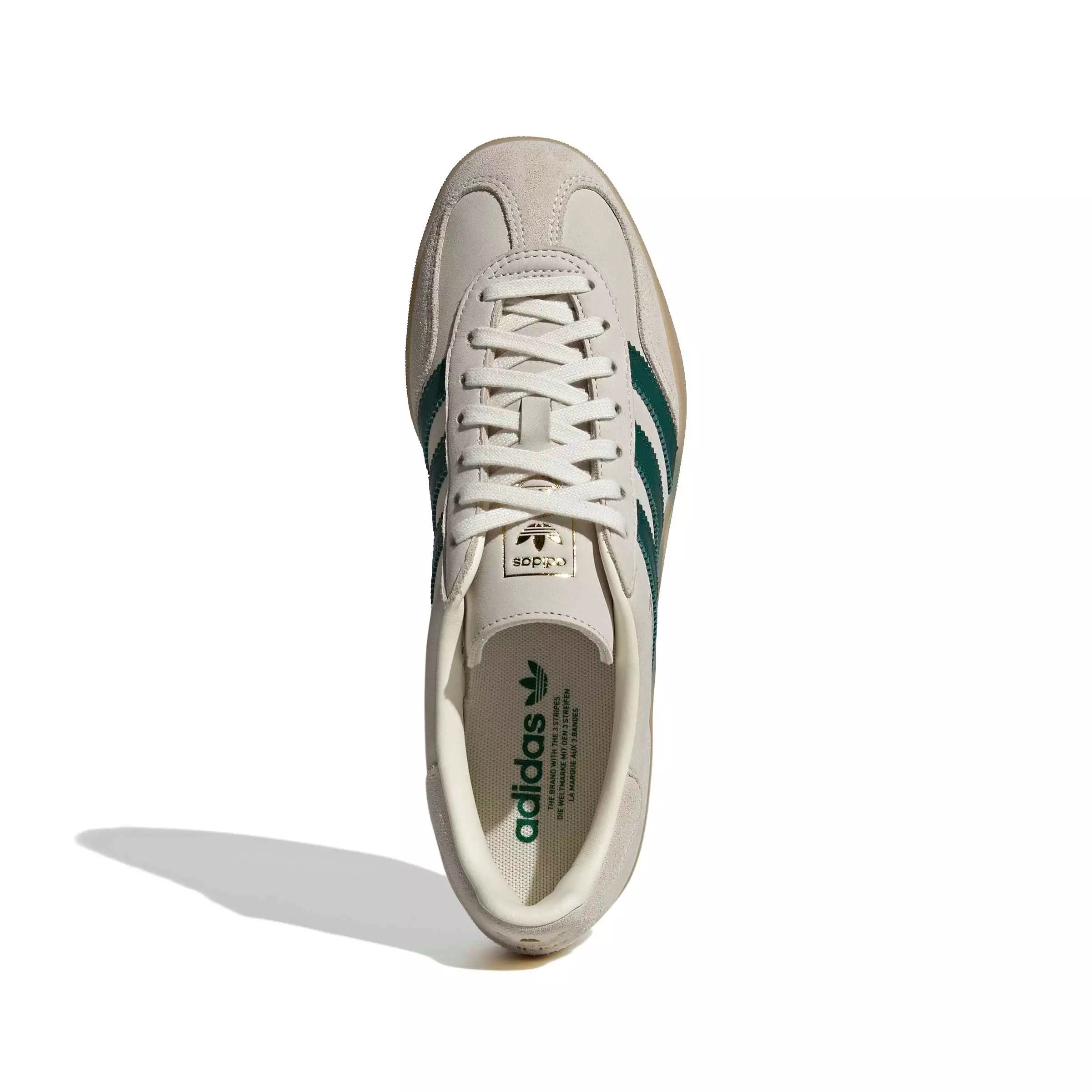 adidas Originals Gazelle Indoor "Cream White/Collegiate Green/Gum 3" Men's Shoe - CREAM/GREEN/GUM