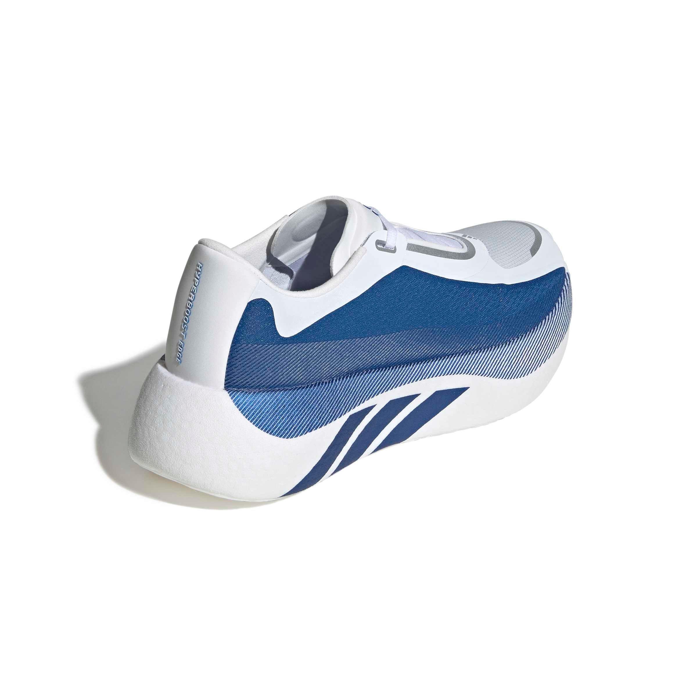 adidas Hyperboost Edge "Ftwr White/Eqt Blue/Zero Metallic" Women's Running Shoe - WHITE/BLUE/ZERO