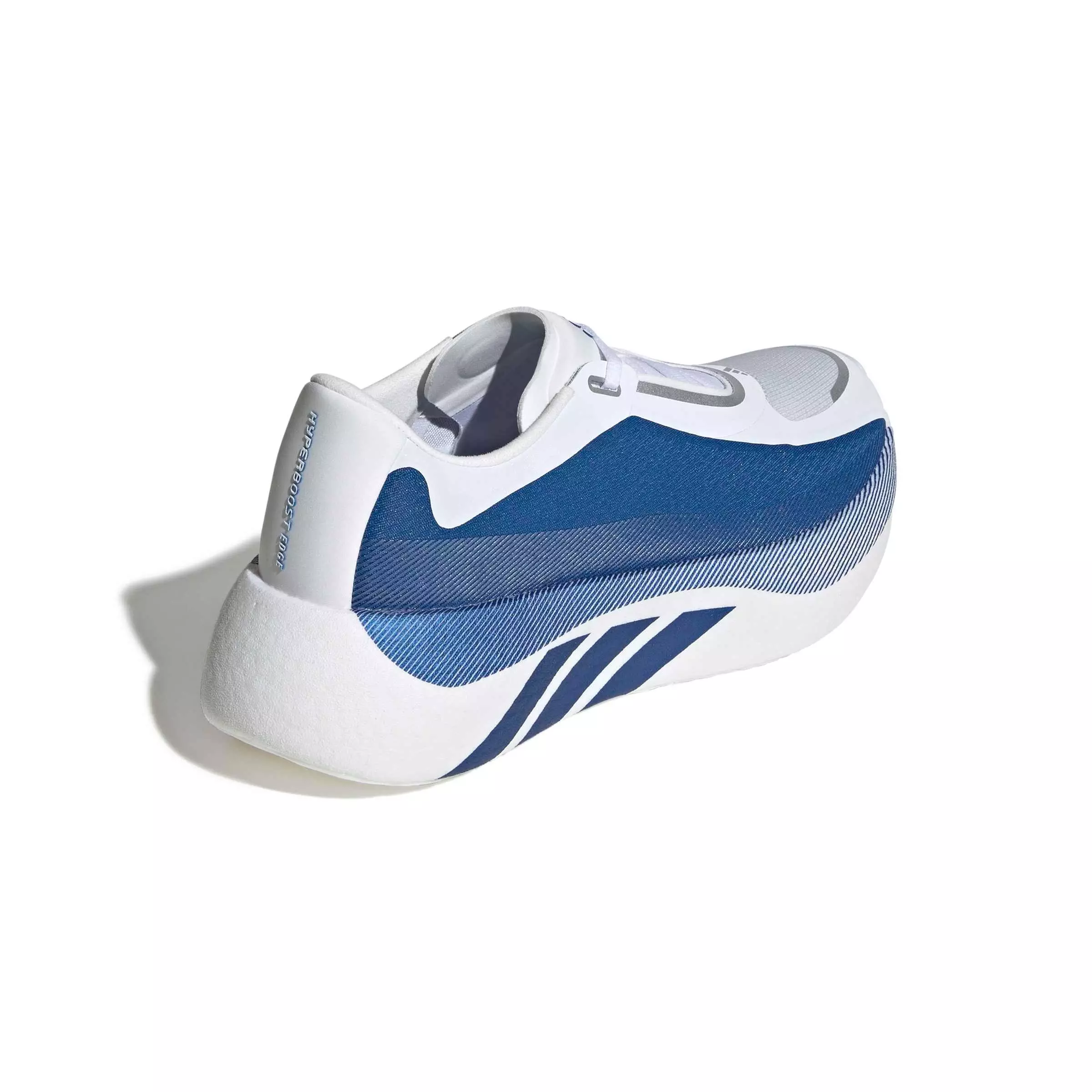 adidas Hyperboost Edge "Ftwr White/Eqt Blue/Zero Metallic" Women's Running Shoe - WHITE/BLUE/ZERO