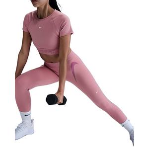 Nike Women's Pro Mid-Rise 7/8 Graphic Leggings - Pink